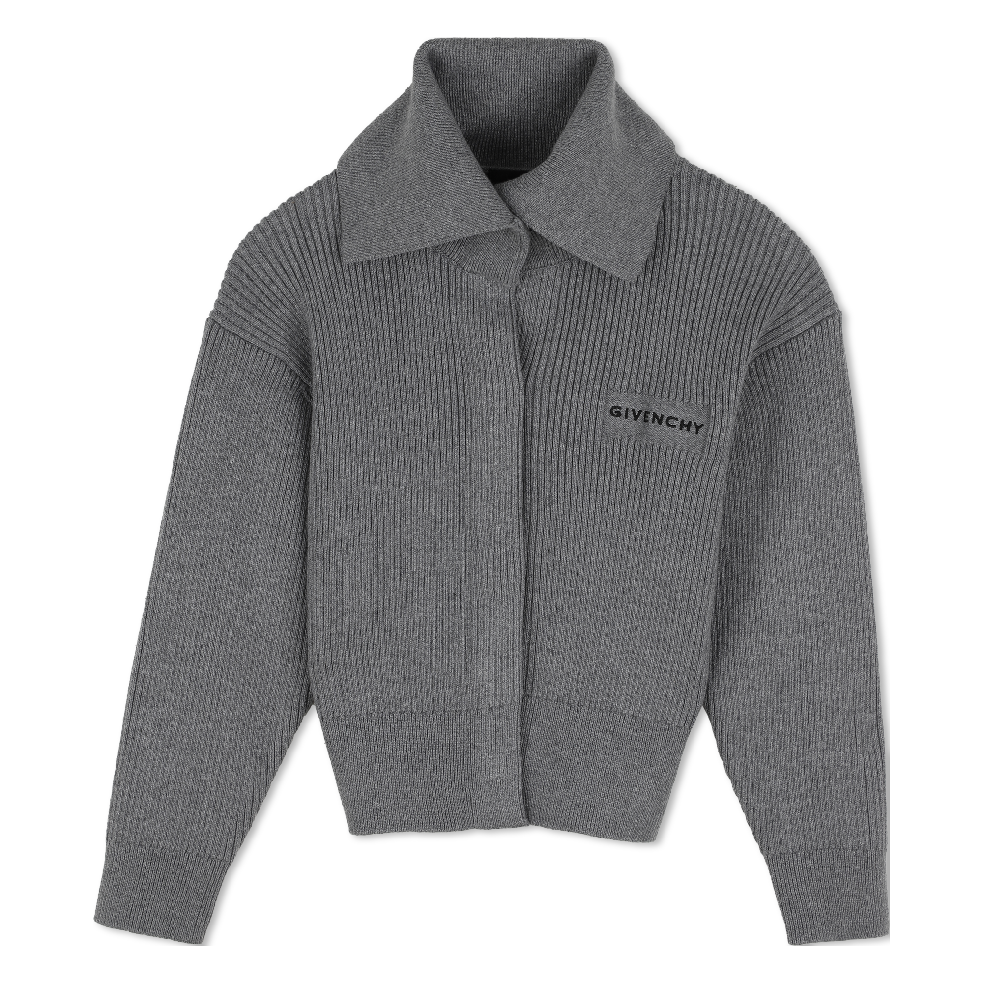 Givenchy - Cardigan En Tricot - Gris Chine - Fille - 6 Ans