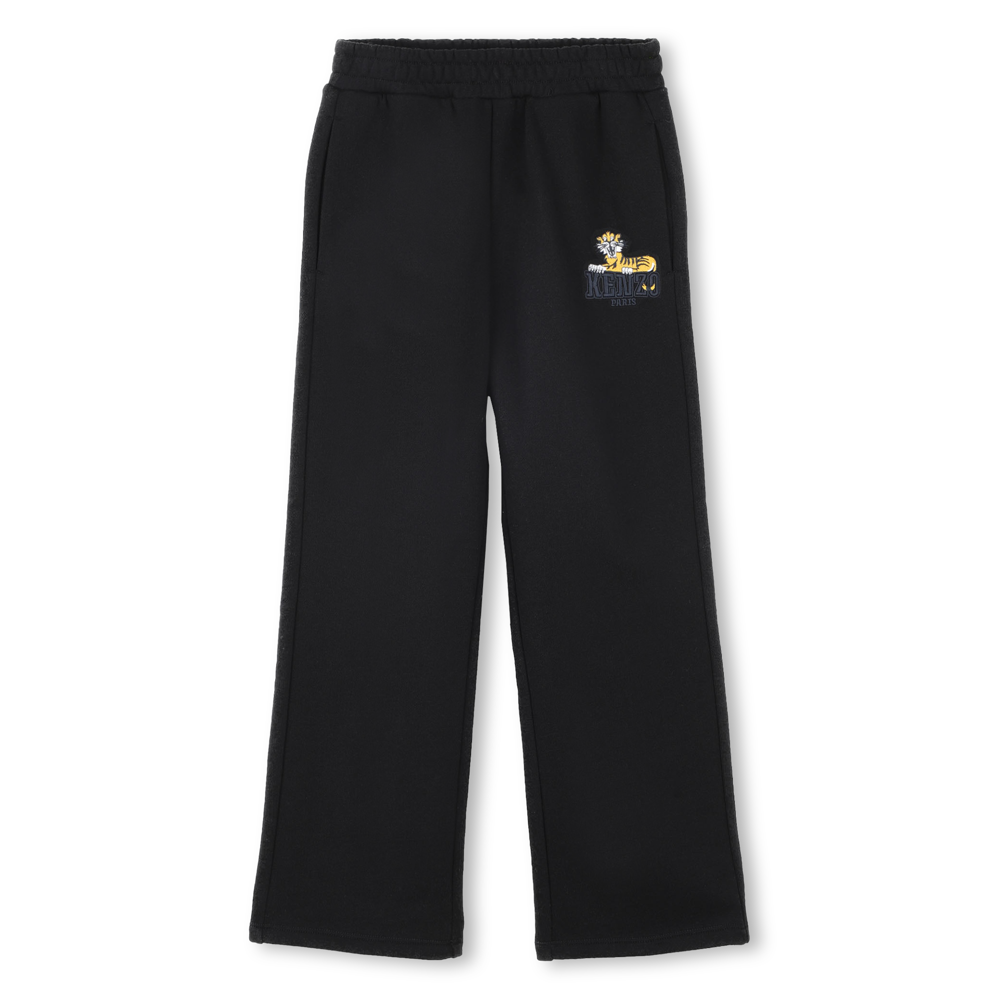 Kenzo+Kids+-+Pantalon+Coupe+Droite+En+Molleton+-+Garcon+-+Taille+2+ans+-+Slate+-+Kids+Around