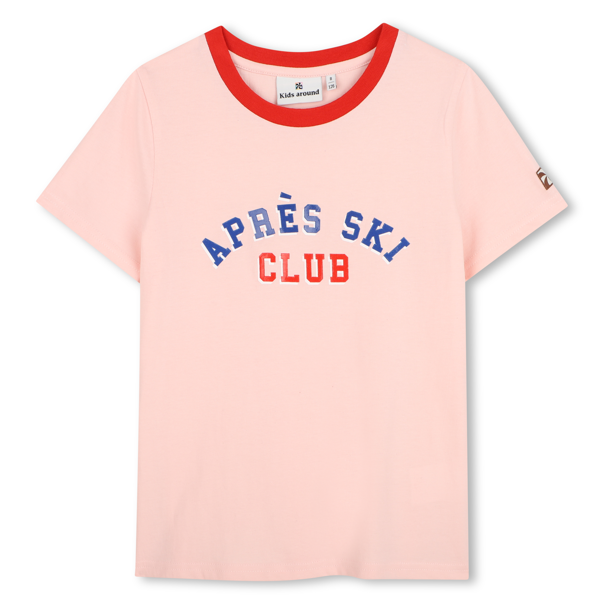 Kids Around - Tee-shirt Manches Courtes - Rose Pastel - Fille - 8 Ans Kids Around - Tee-shirt Manches Courtes - Rose Pastel - Fille - 8 Ans