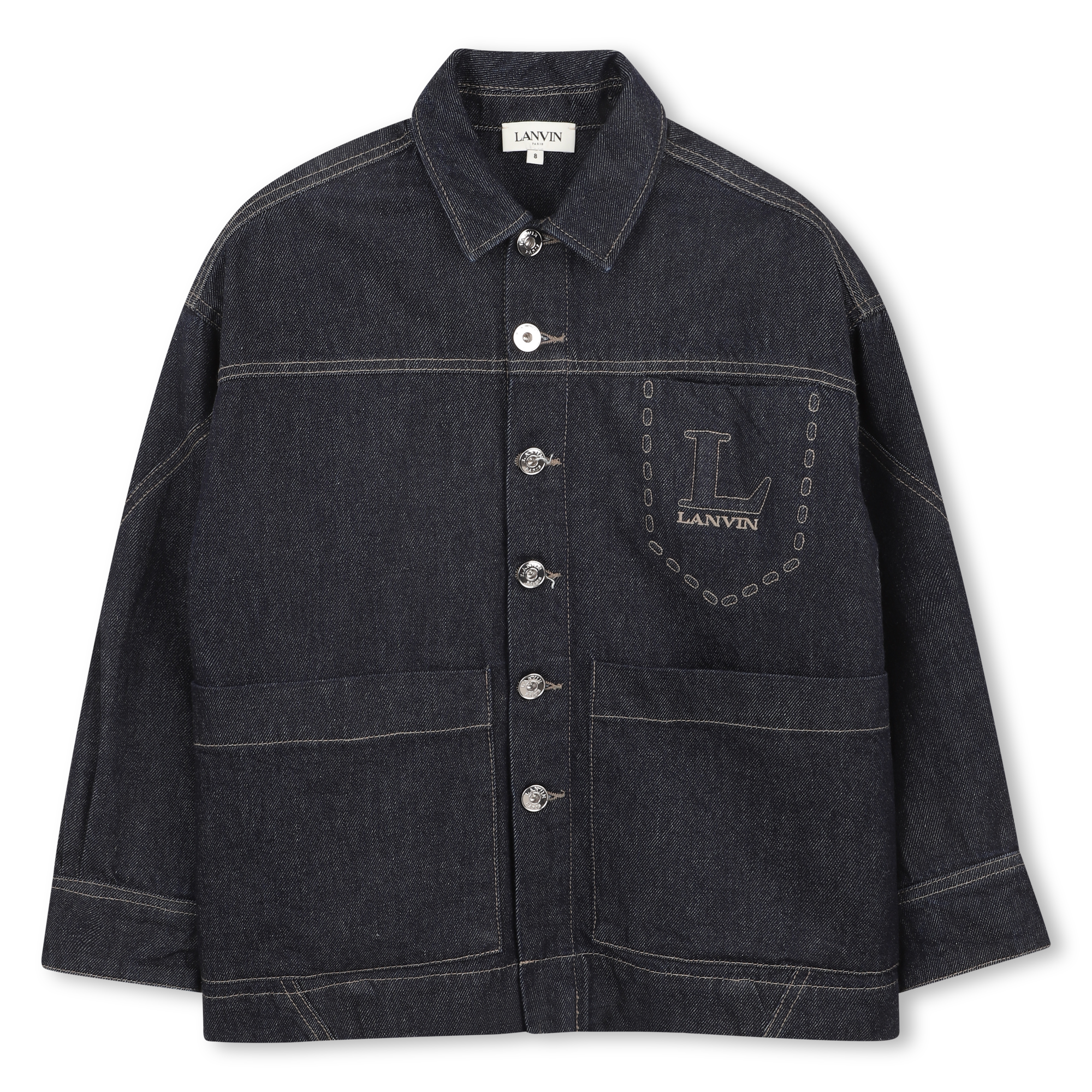 Lanvin - Veste En Jean - Denim Indigo Blue - Garçon - 16 Ans