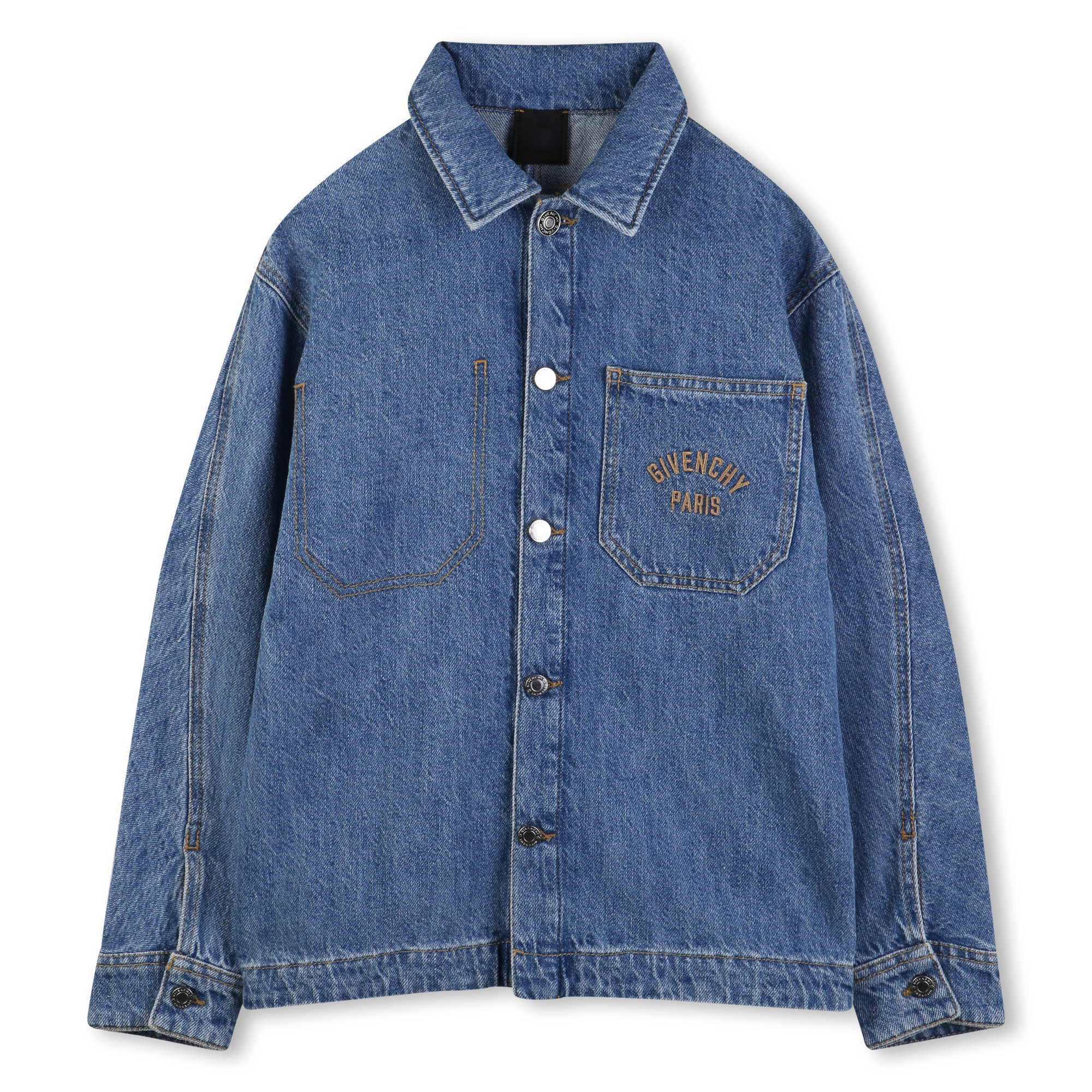 Givenchy - Surchemise En Jean - Dble Stone+brossage - Garçon - +12 Ans Givenchy - Surchemise En Jean - Dble Stone+brossage - Garçon - +12 Ans