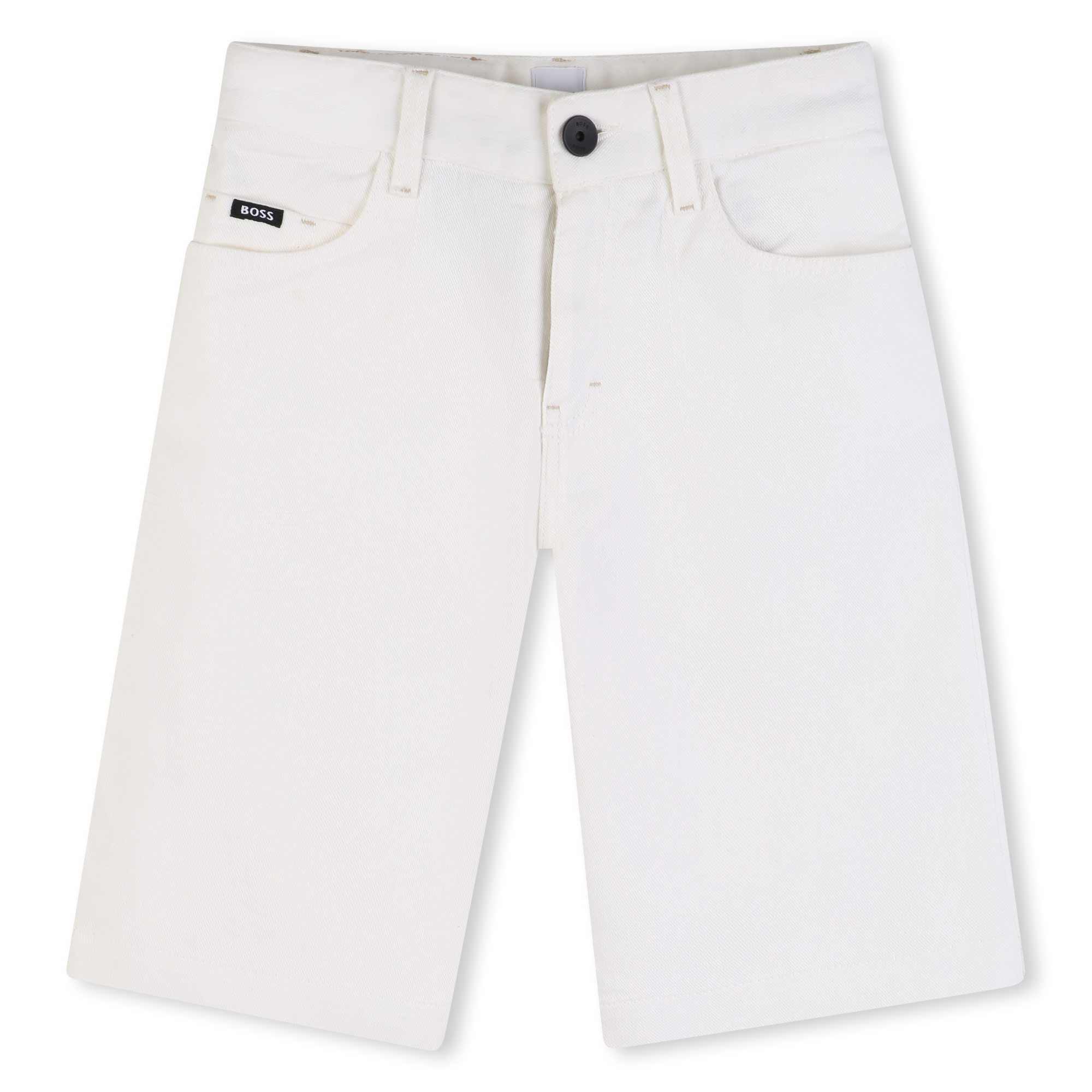 Boss - Short En Jean - Blanc - Garçon - 8 Ans Boss - Short En Jean - Blanc - Garçon - 8 Ans