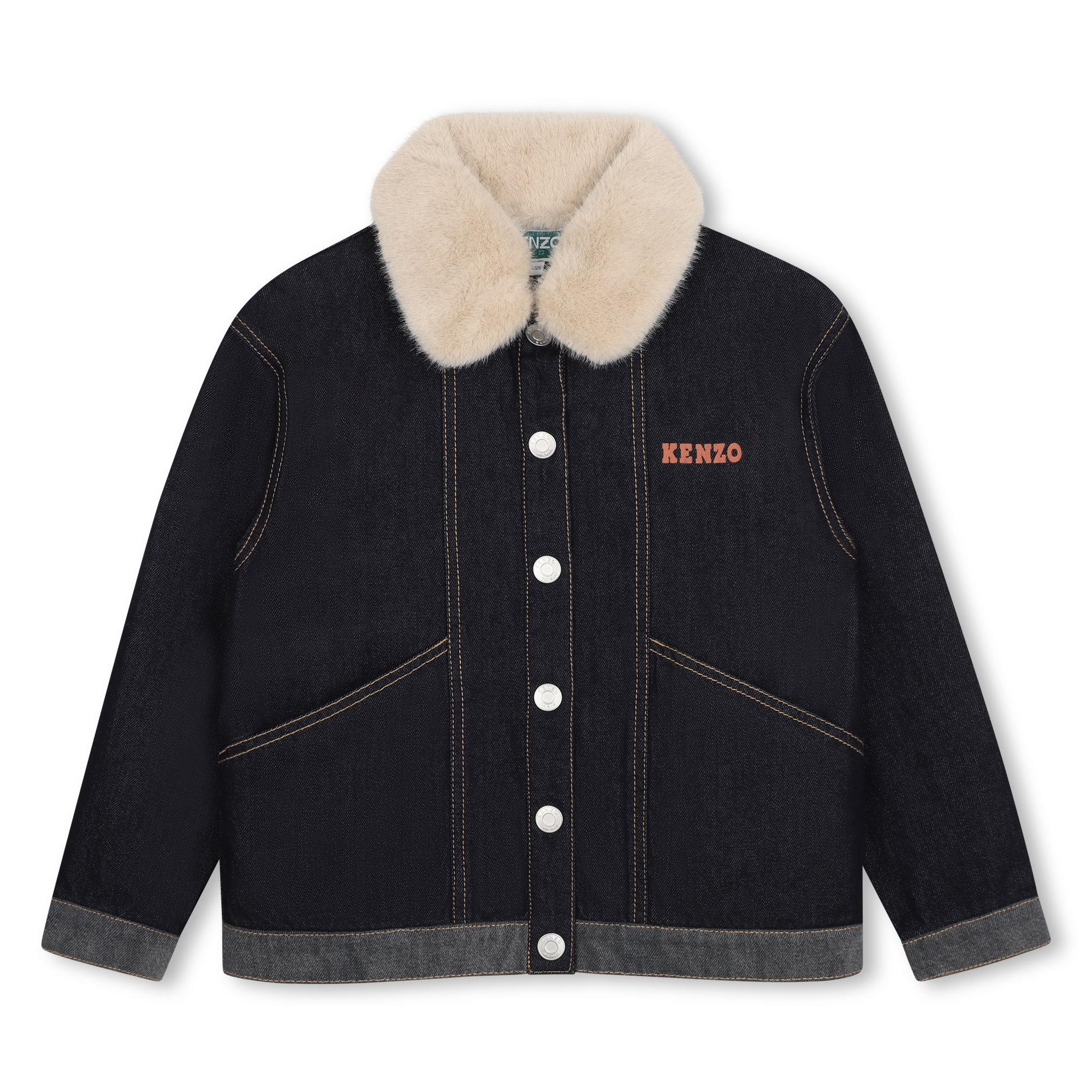 Kenzo Kids - Veste En Denim - Denim Brut - Fille - 8 Ans Kenzo Kids - Veste En Denim - Denim Brut - Fille - 8 Ans