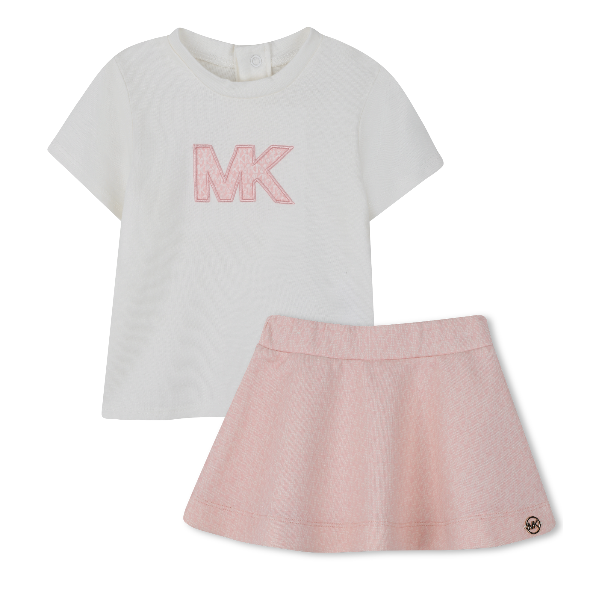 Michael Kors - Ensemble Tee-shirt Et Jupe - Pale Blush - Fille - 12 Mois Michael Kors - Ensemble Tee-shirt Et Jupe - Pale Blush - Fille - 12 Mois