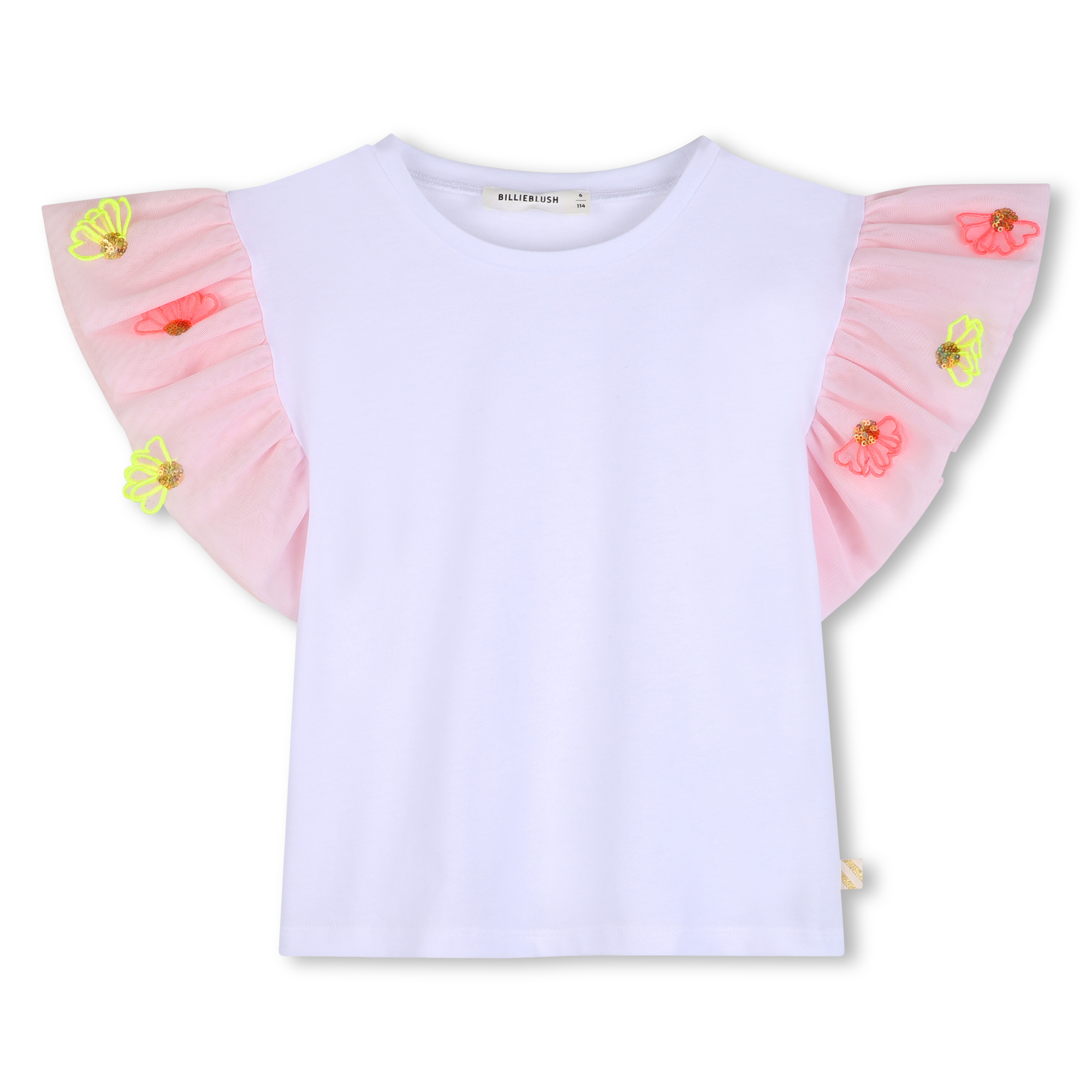 Billieblush - Tee-shirt Manches Courtes - Blanc - Fille - 6 Ans