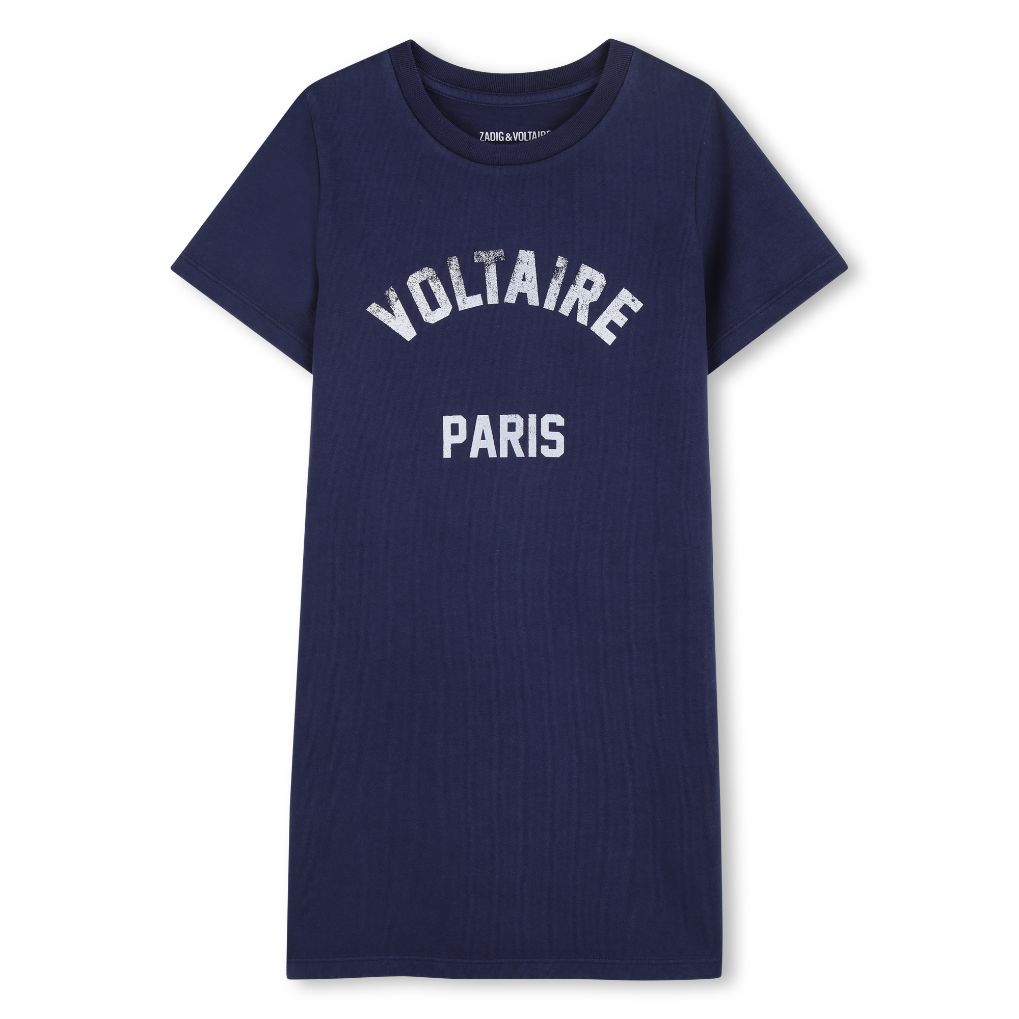 Zadig & Voltaire - Robe Tee-shirt - Medieval Blue - Fille - 8 Ans