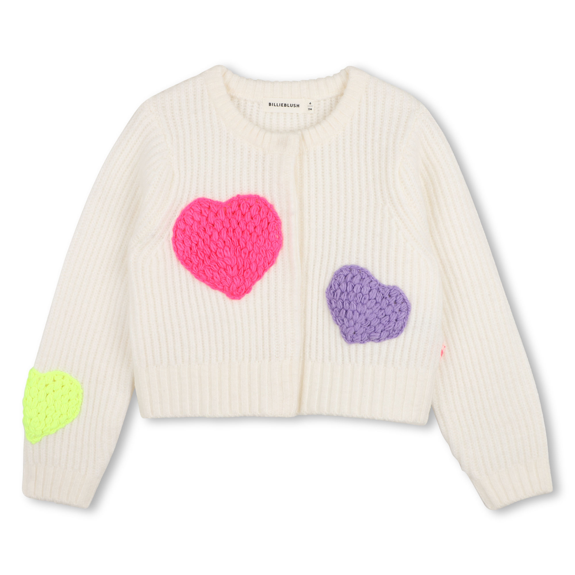 Billieblush - Cardigan En Tricot - Rice - Fille - 6 Ans Billieblush - Cardigan En Tricot - Rice - Fille - 6 Ans