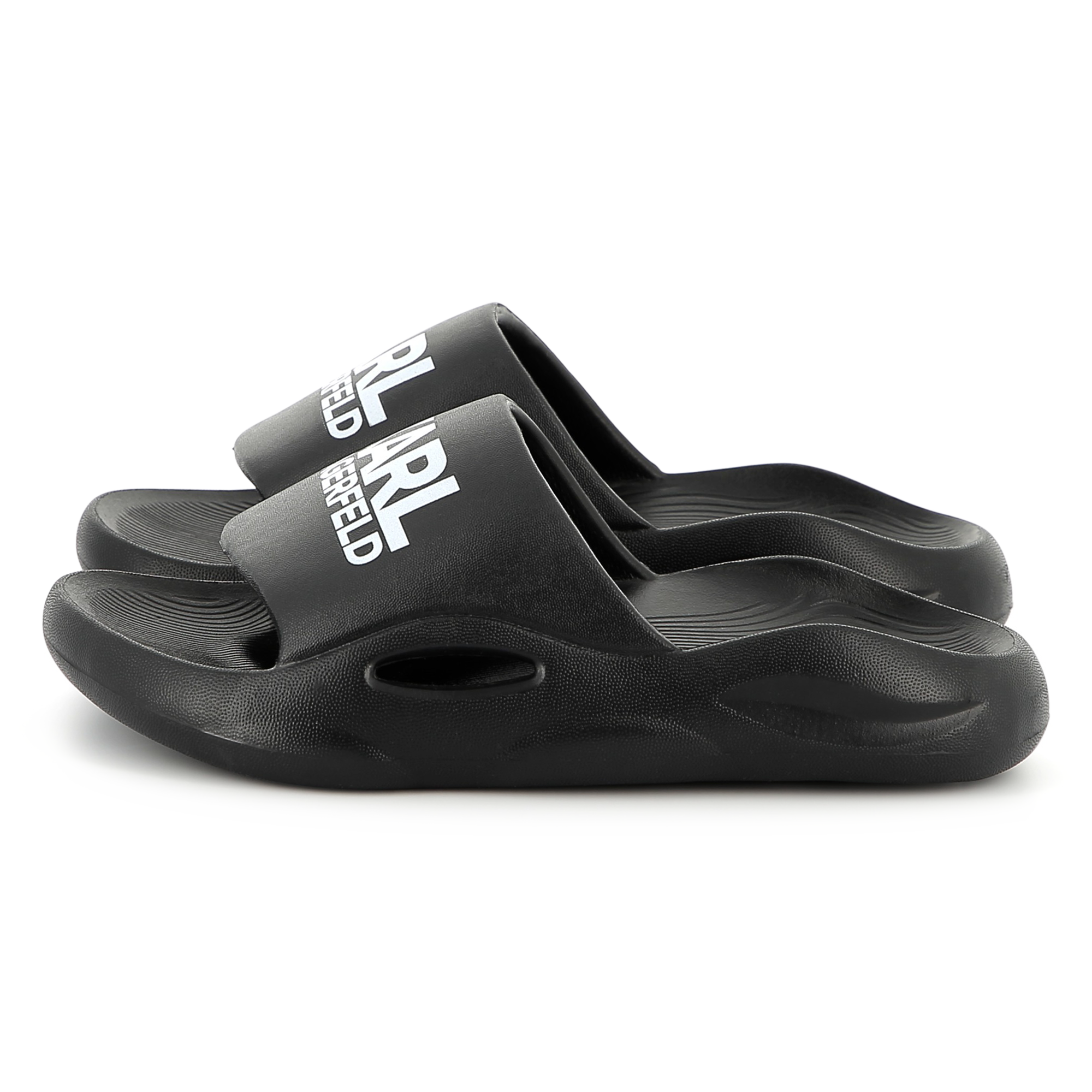 Karl+Lagerfeld+Kids+-+Claquettes+Siglees+-+Garcon+-+Taille+31+-+Noir+-+Kids+Around