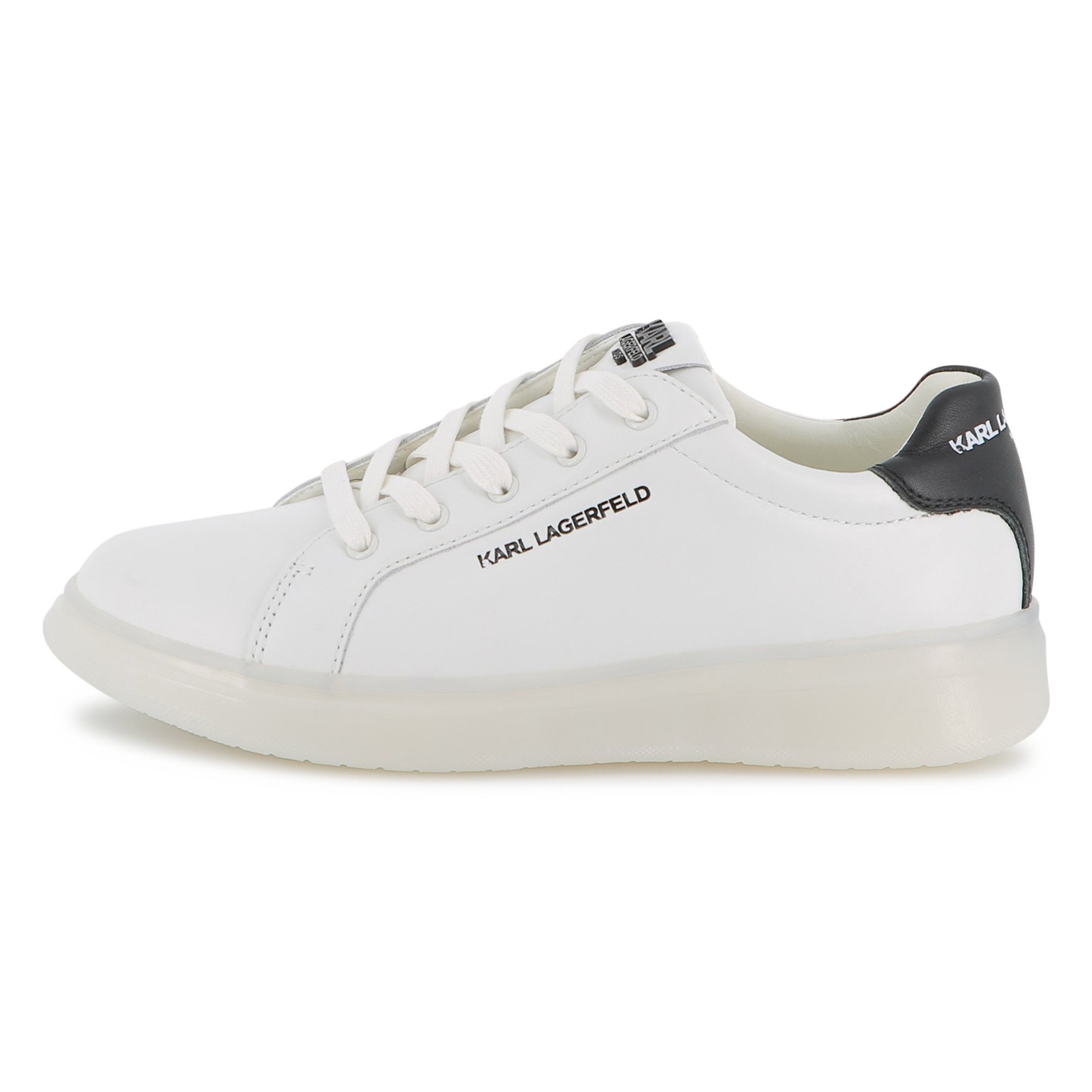 Karl+Lagerfeld+Kids+-+Baskets+Basses+à+Lacets+-+Unisexe+-+Taille+30+-+Blanc+-+Kids+Around