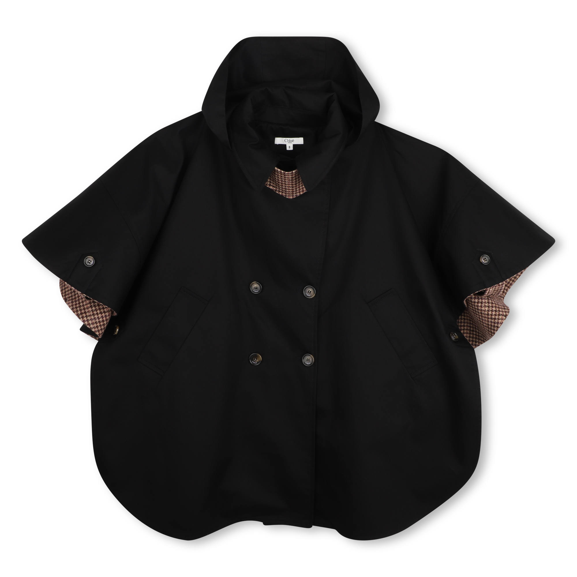 Chloe - Cape En Tricot - Black - Fille - 10 Ans Chloe - Cape En Tricot - Black - Fille - 10 Ans