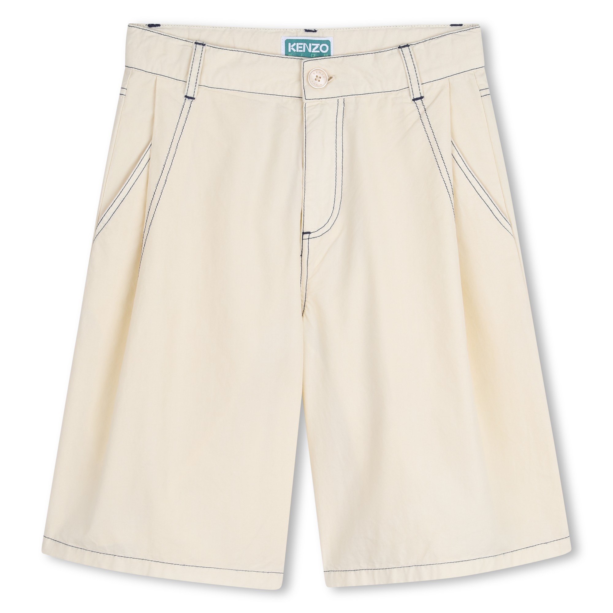 Kenzo Kids - Bermuda En Popeline - Nougat - Garçon - 12 Ans