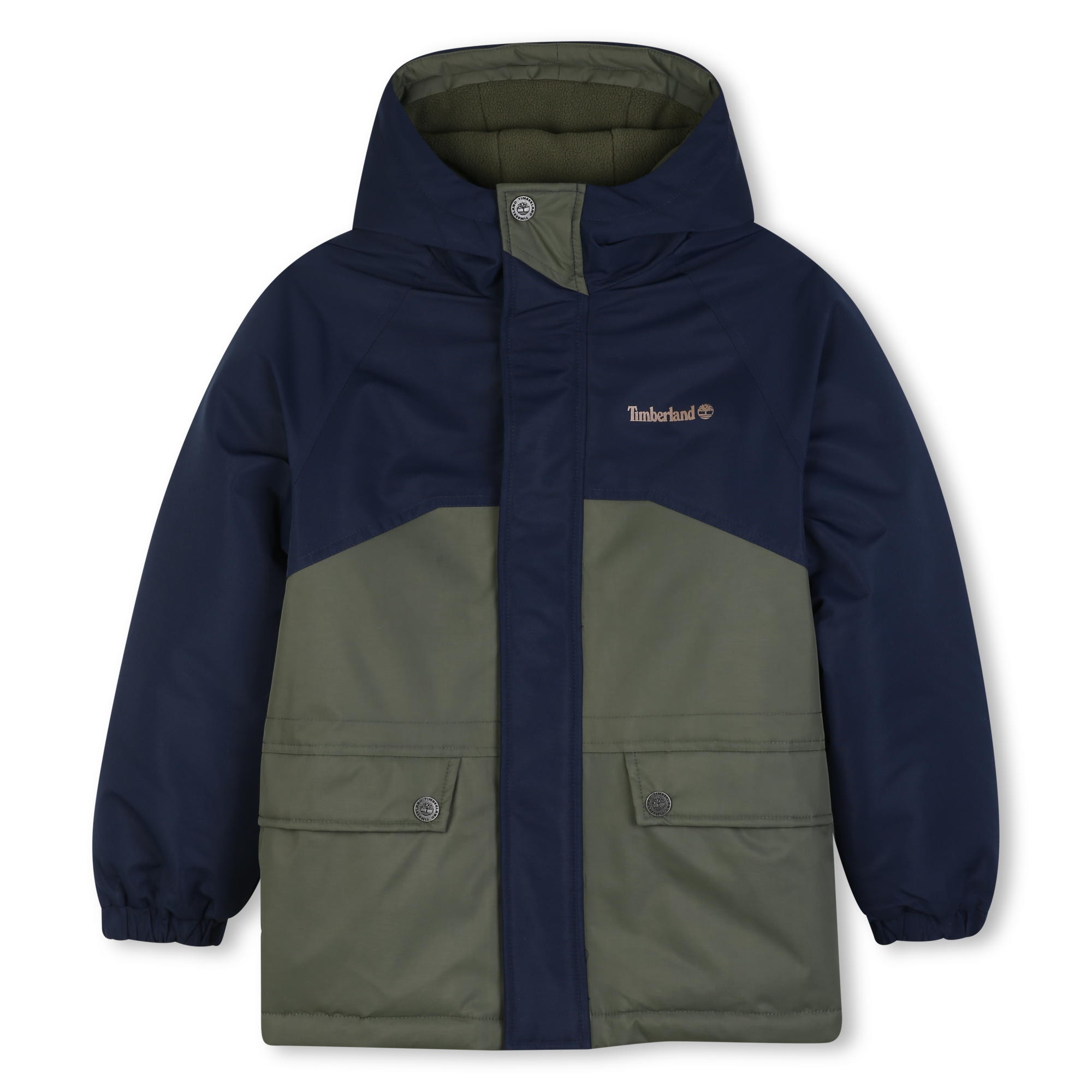 Timberland - Parka À Capuche - Bleu Cargo - Garçon - 14 Ans