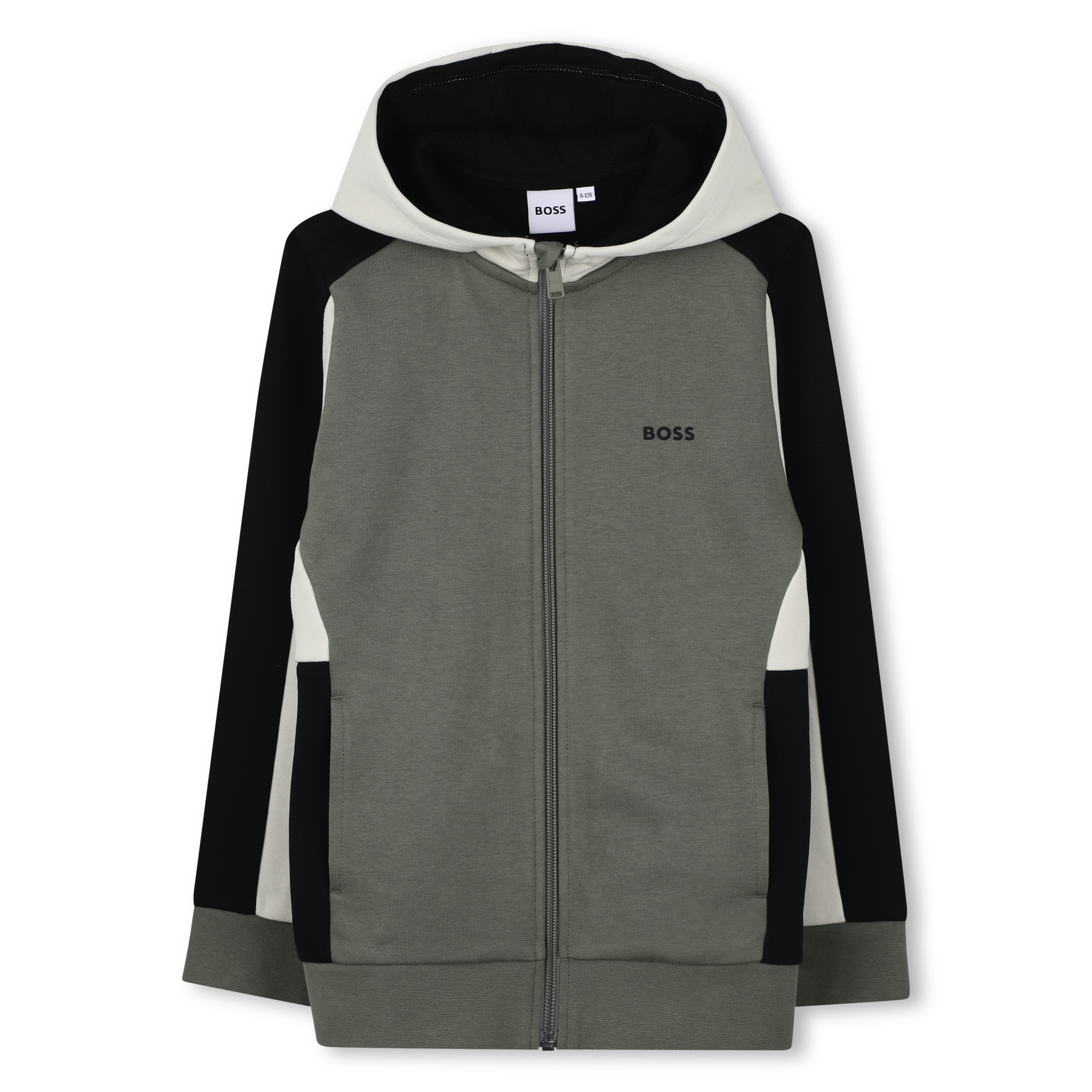 Boss - Cardigan À Capuche - Tilleul - Garçon - 14 Ans