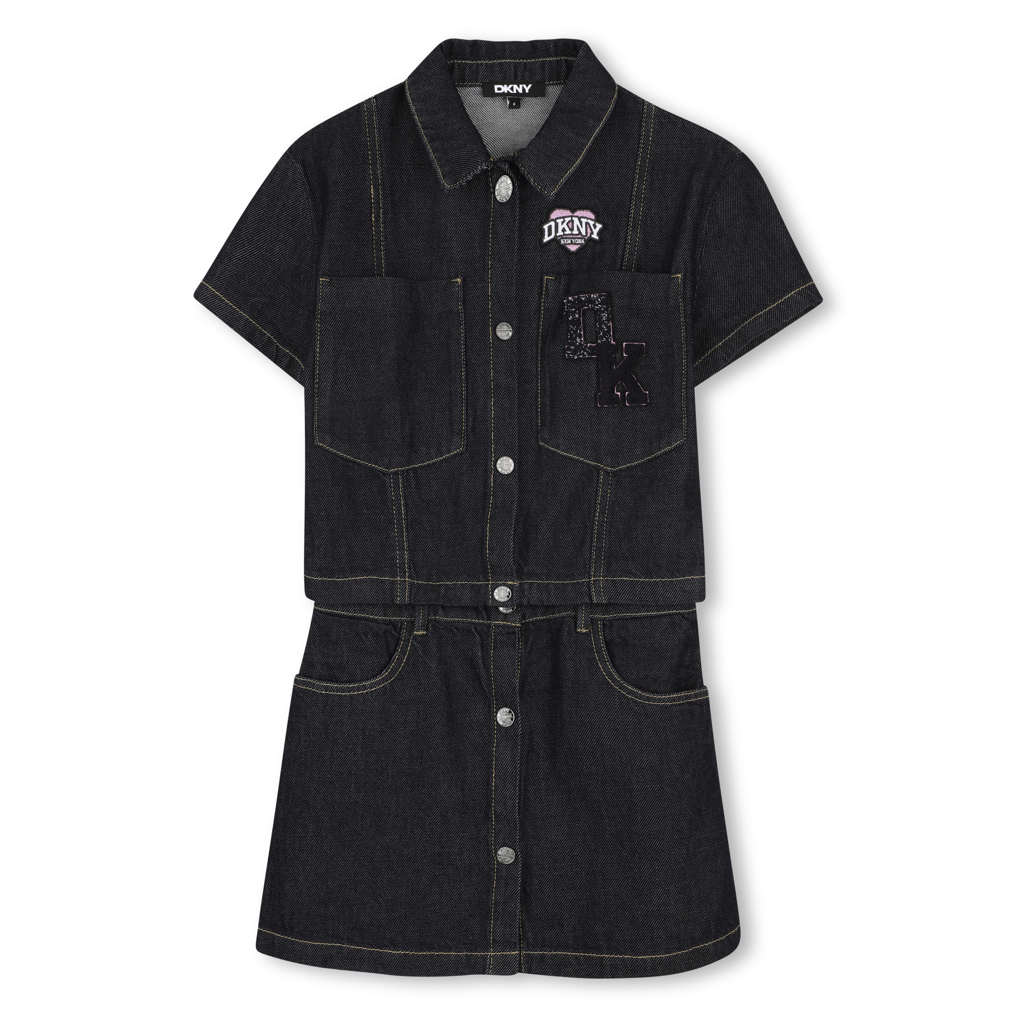 Dkny - Robe 2 En 1 - Denim/bleu - Fille - 14 Ans