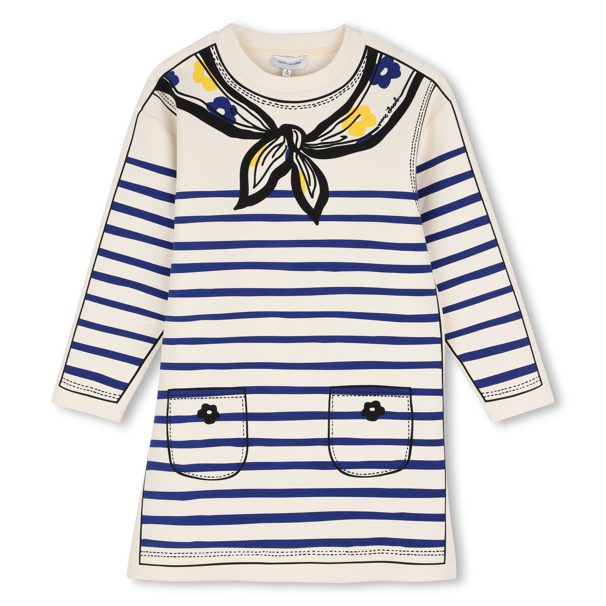 Marc Jacobs - Robe Manches Longues - Craie - Fille - 12 Ans
