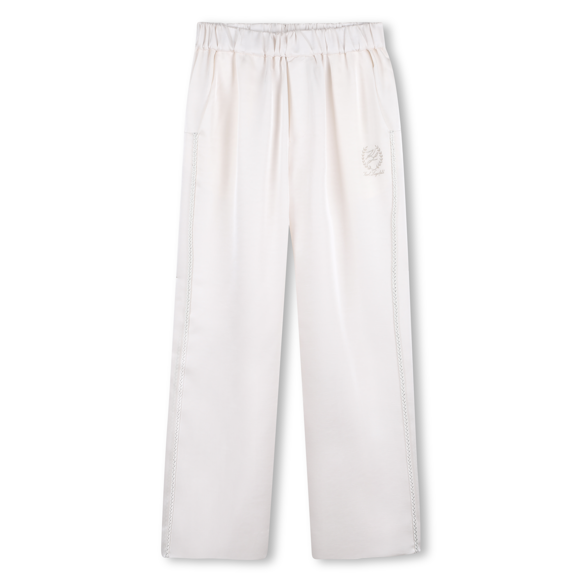 Karl Lagerfeld Kids - Pantalon De Jogging En Satin - Milk - Fille - 14 Ans