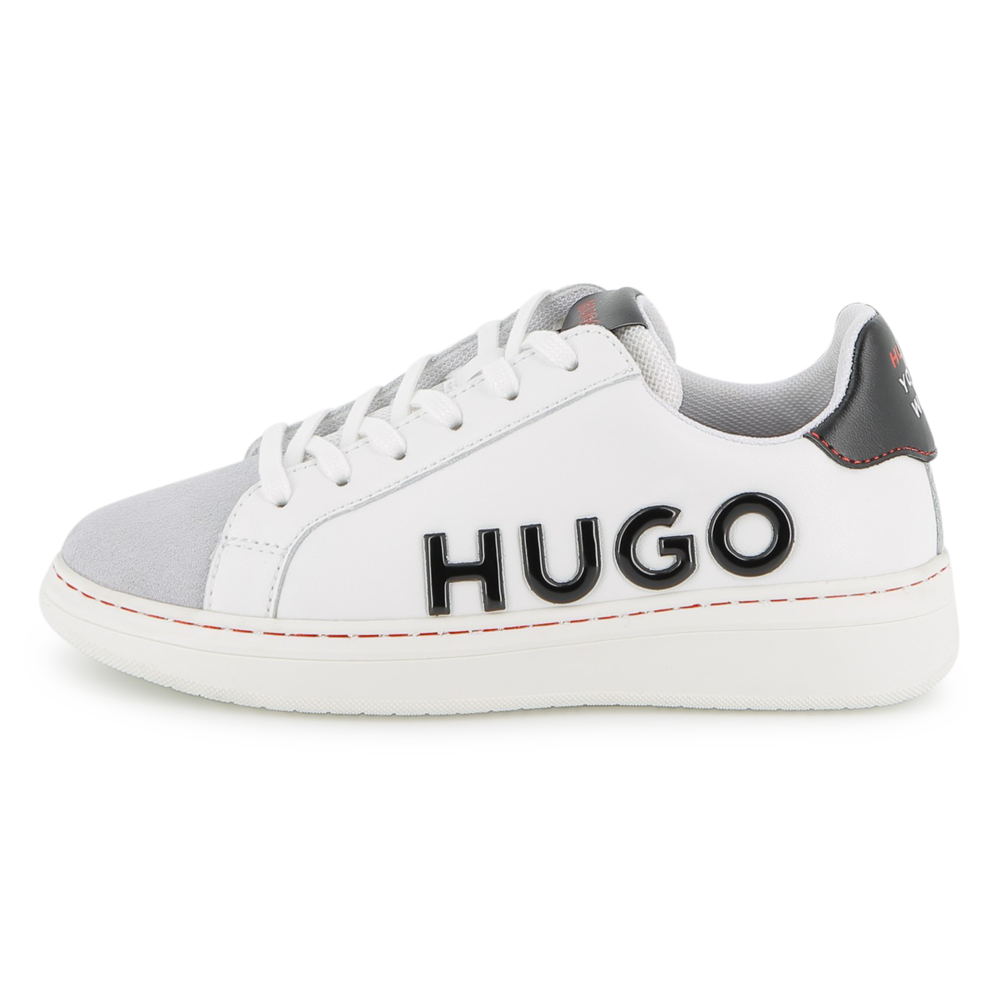 Hugo - Basket À Lacets - Blanc - Garçon - Taille 31