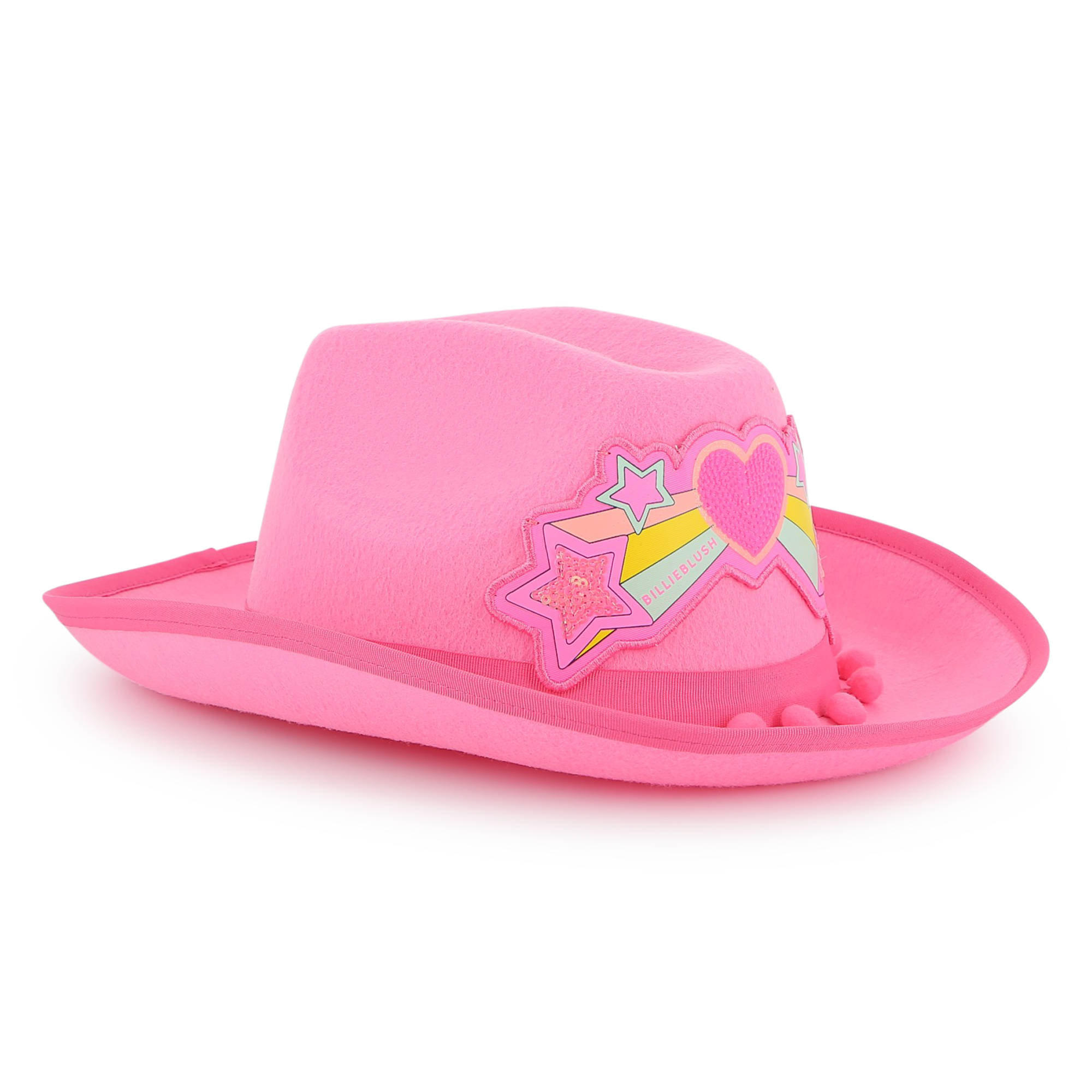 Billieblush - Chapeau Western À Pompons - Rose Flash - Fille - Taille 52