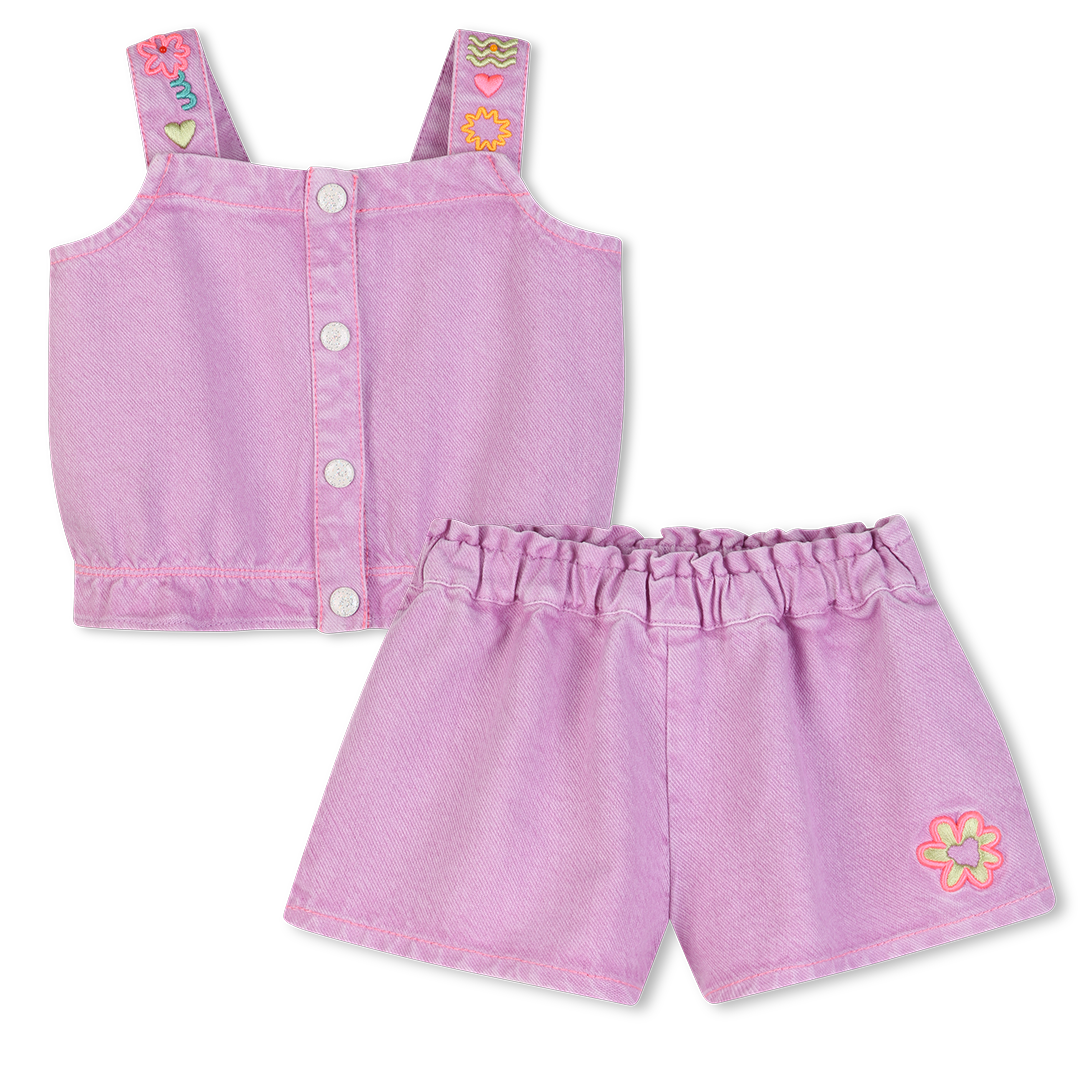 Billieblush - Ensemble Débardeur + Short - Guimauve - Fille - 18 Mois