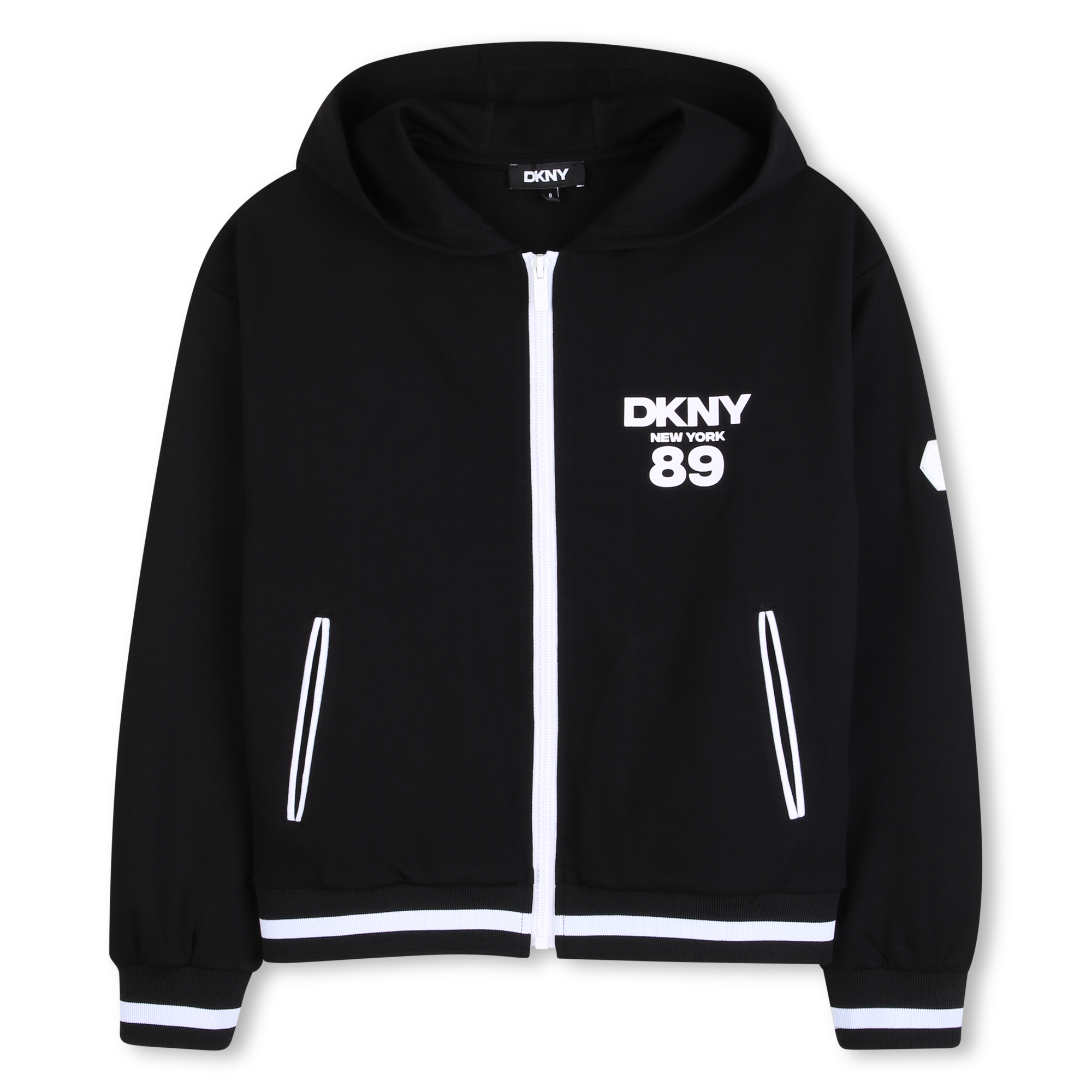 Dkny - Sweat Zippé À Capuche - Black - Unisexe - 16 Ans