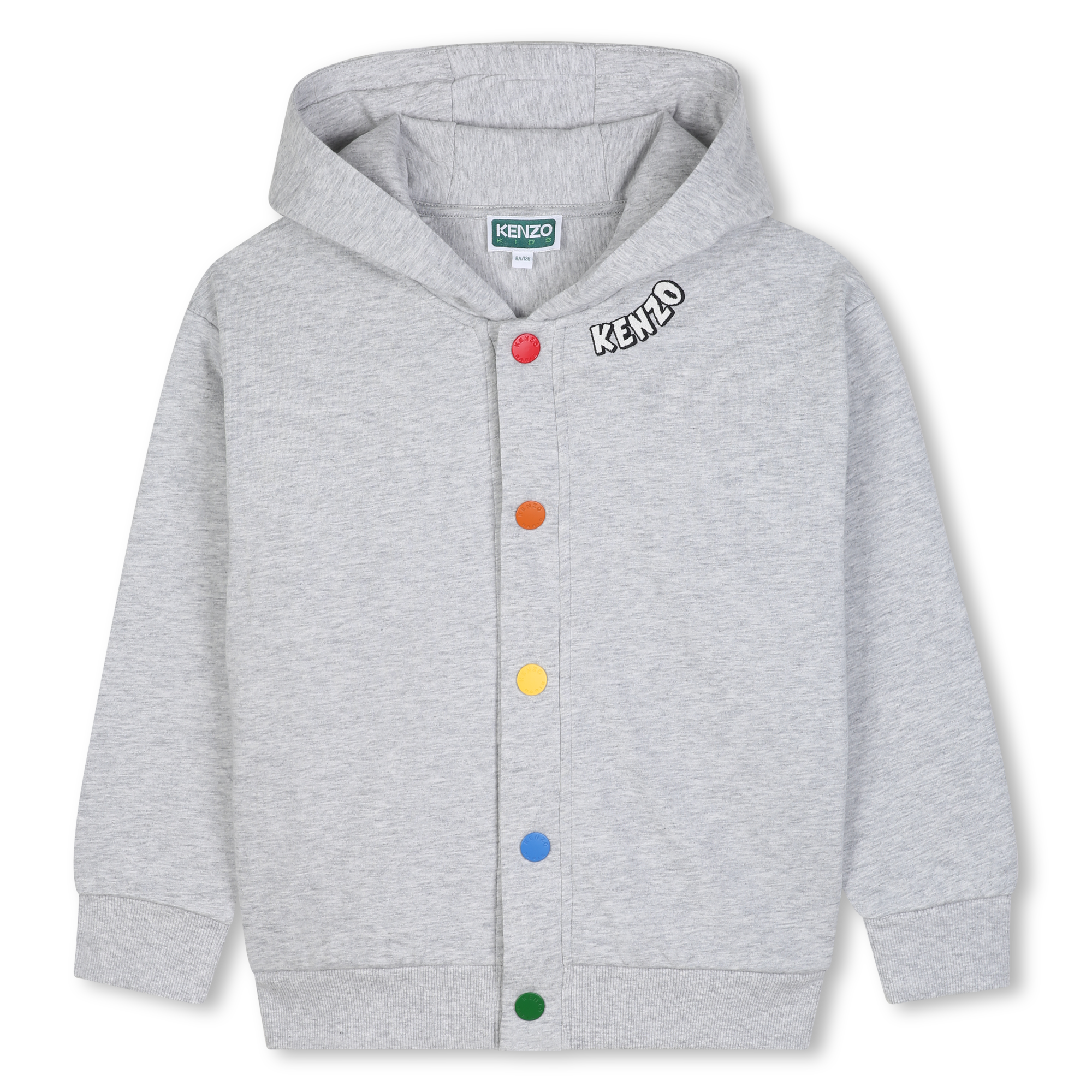 Kenzo Kids - Cardigan À Capuche - Gris Chine - Garçon - 5 Ans Kenzo Kids - Cardigan À Capuche - Gris Chine - Garçon - 5 Ans