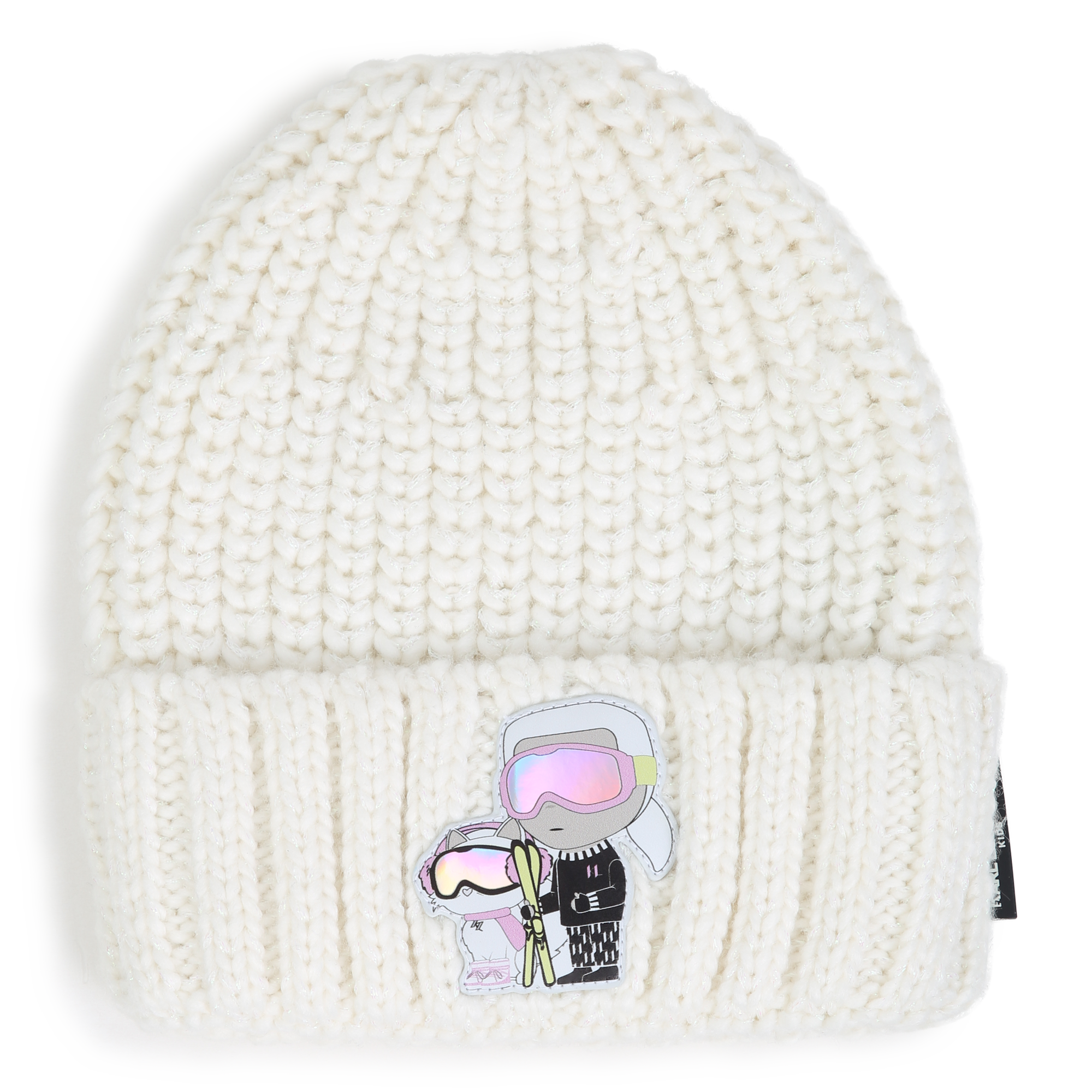 Karl Lagerfeld Kids - Bonnet En Tricot - Creme - Fille - Taille T4 Karl Lagerfeld Kids - Bonnet En Tricot - Creme - Fille - Taille T4