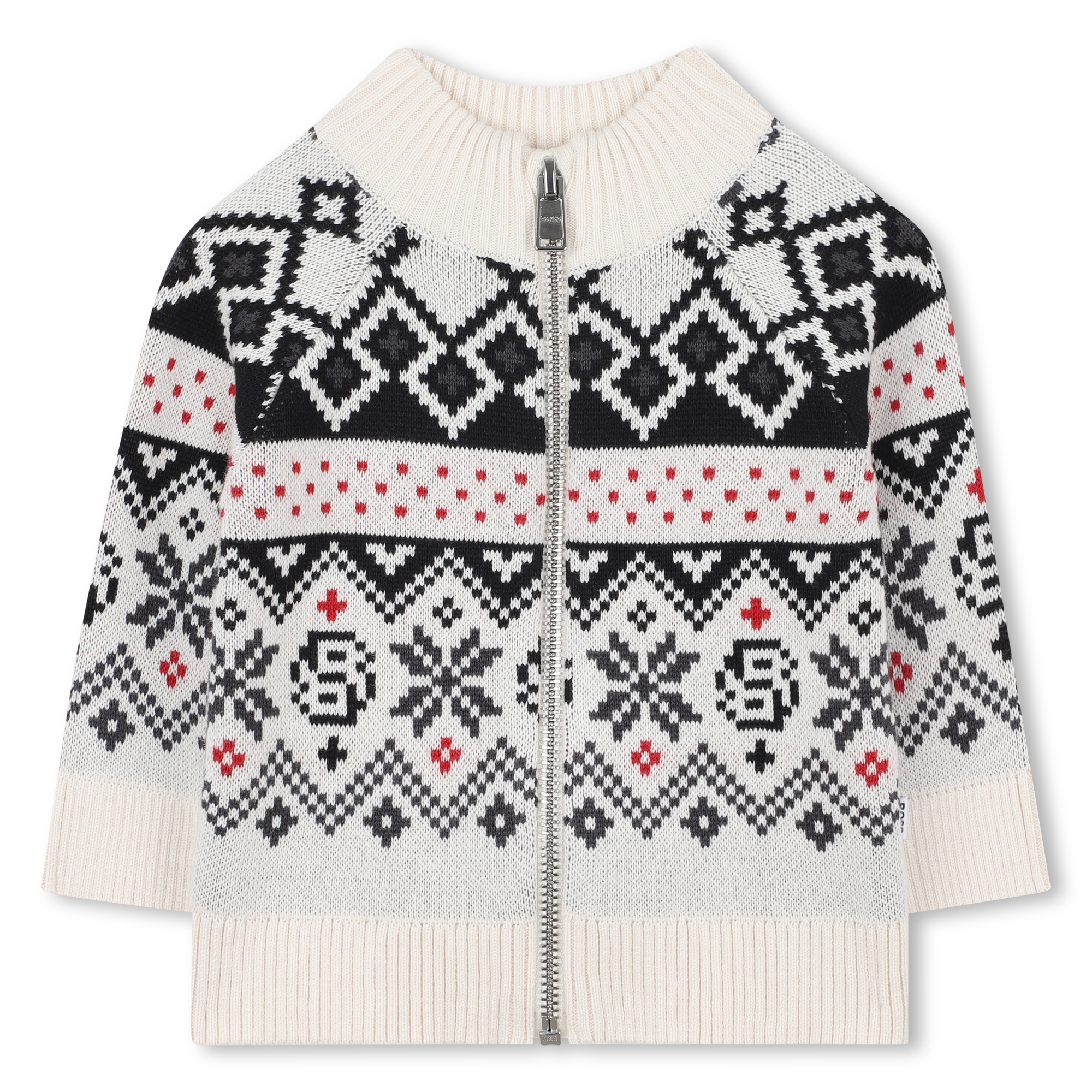 Boss - Cardigan Col Montant - Vanille - Garçon - 2 Ans