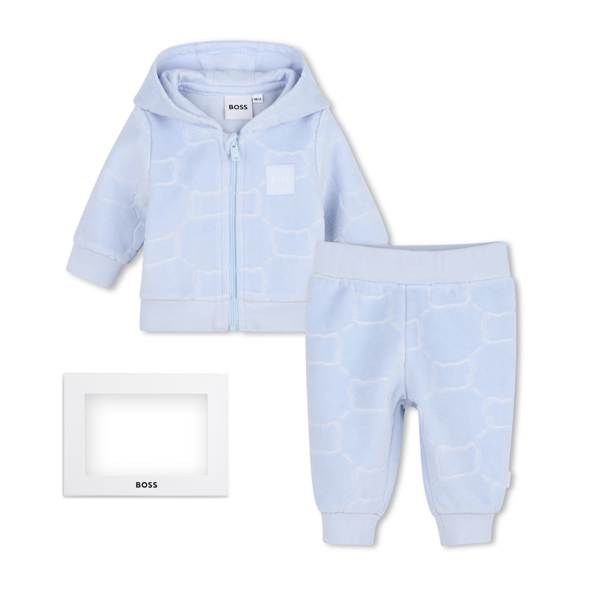 Boss - Ensemble Cardigan Et Pantalon - Ciel - Garçon - 9 Mois Boss - Ensemble Cardigan Et Pantalon - Ciel - Garçon - 9 Mois