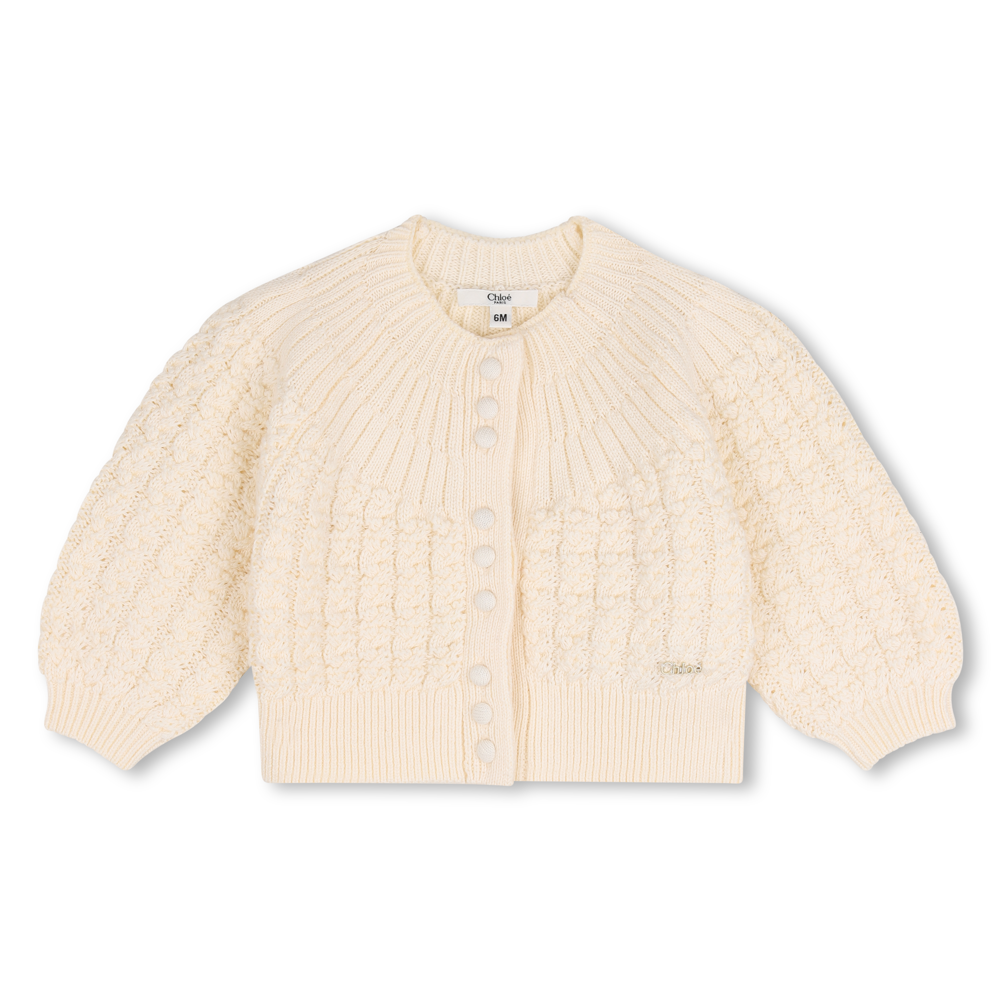 Chloe - Cardigan En Tricot - Craie - Fille - 12 Mois Chloe - Cardigan En Tricot - Craie - Fille - 12 Mois