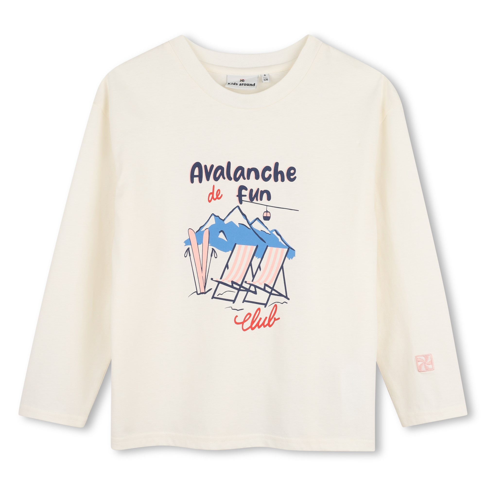 Kids Around - Tee-shirt Manches Longues - Ivoire Pastel - Fille - 12 Ans Kids Around - Tee-shirt Manches Longues - Ivoire Pastel - Fille - 12 Ans