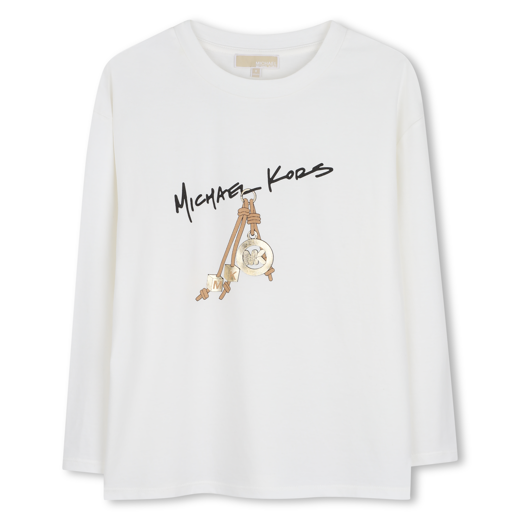 Michael Kors - Tee-shirt Manches Longues - Offwhite - Fille - 4 Ans