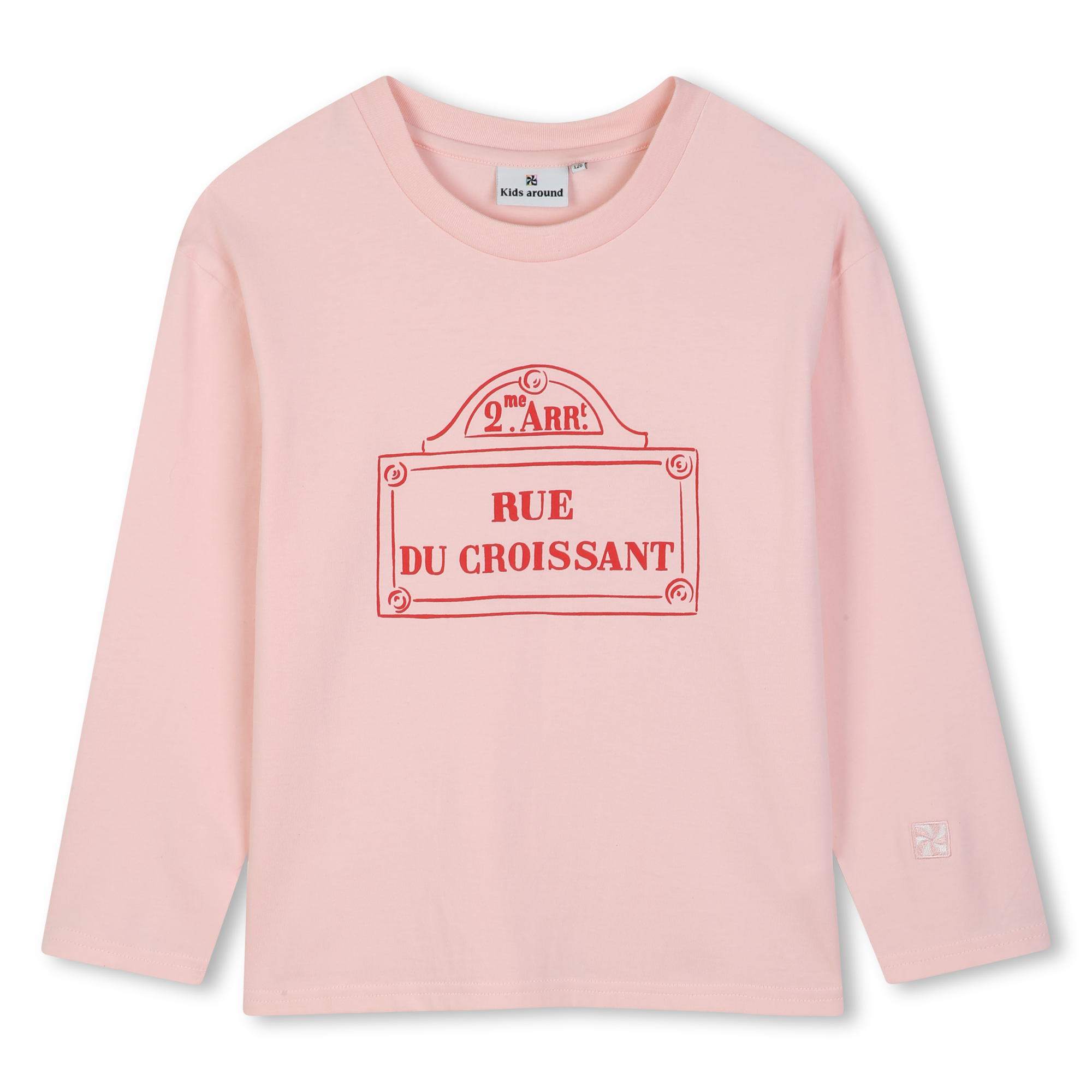 Kids Around - Tee-shirt Manches Longues - Rose Pastel - Fille - 6 Ans Kids Around - Tee-shirt Manches Longues - Rose Pastel - Fille - 6 Ans