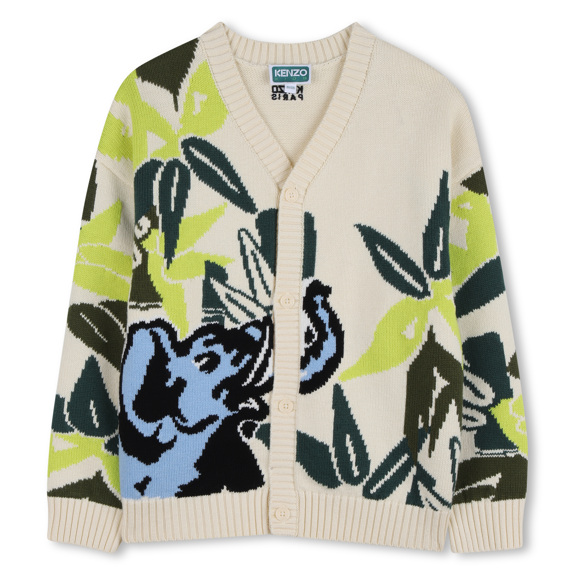 Kenzo Kids - Gilet Col V - Nougat - Unisexe - 4 Ans