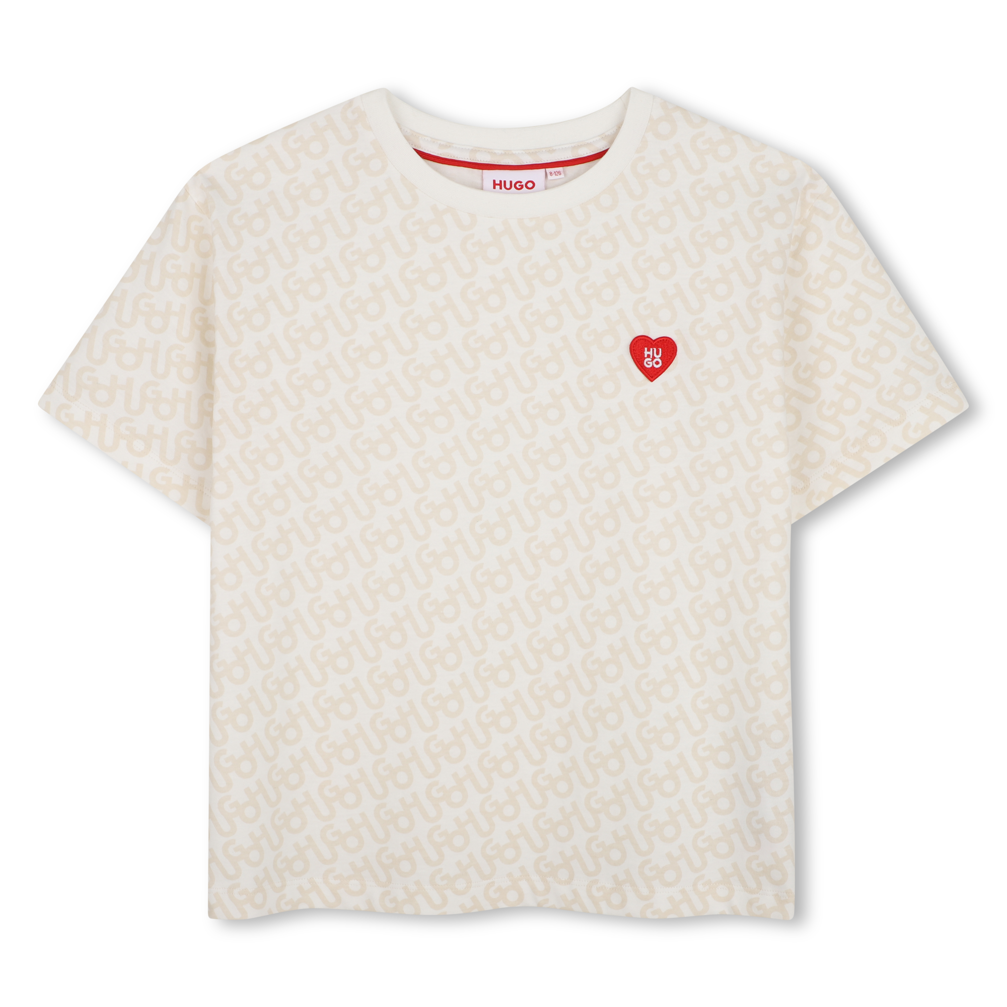 Hugo - Tee-shirt Manches Courtes - New Beige - Fille - 14 Ans