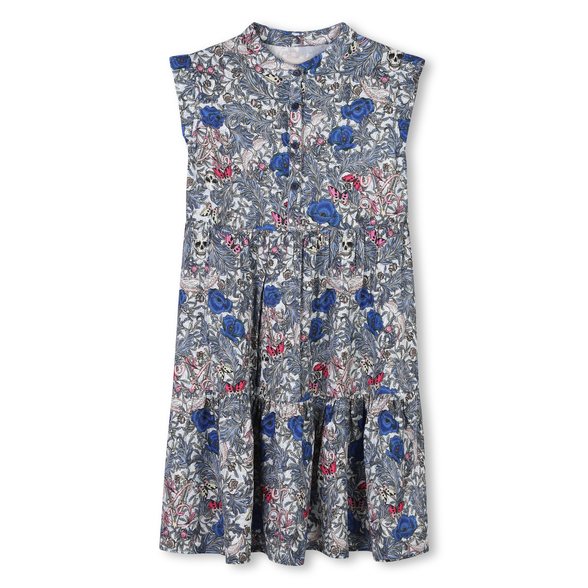 Zadig & Voltaire - Robe Longue Imprimée - Dark Blue - Fille - 12 Ans