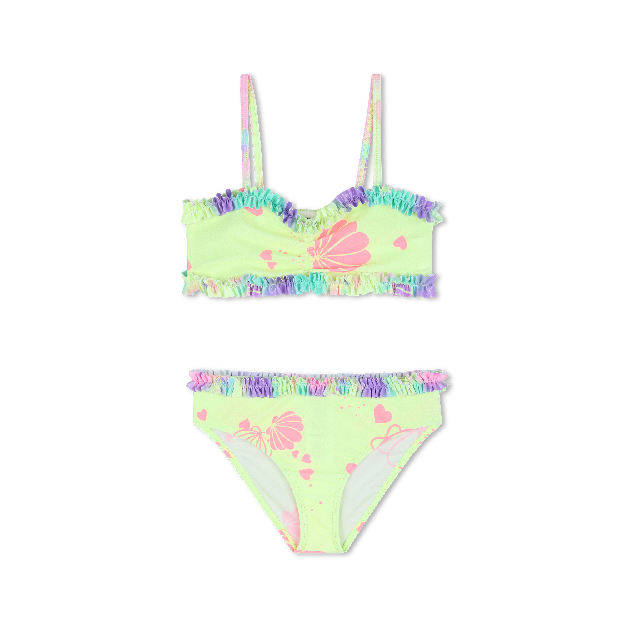 Billieblush - Maillot De Bain 2 Pièces - Green Lemon - Fille - 10 Ans