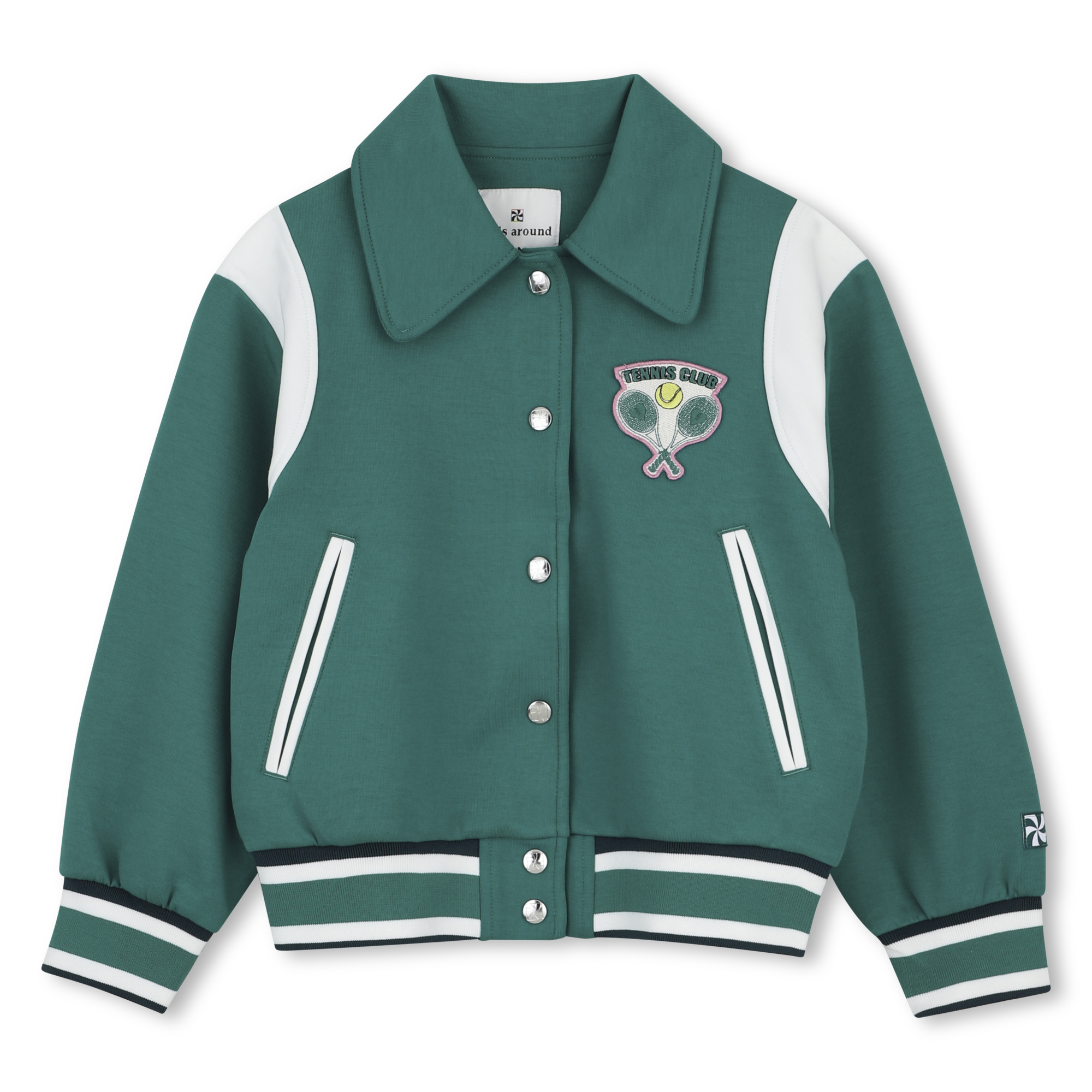 Kids Around - Gilet À Boutons Pression - Vert The - Fille - 8 Ans