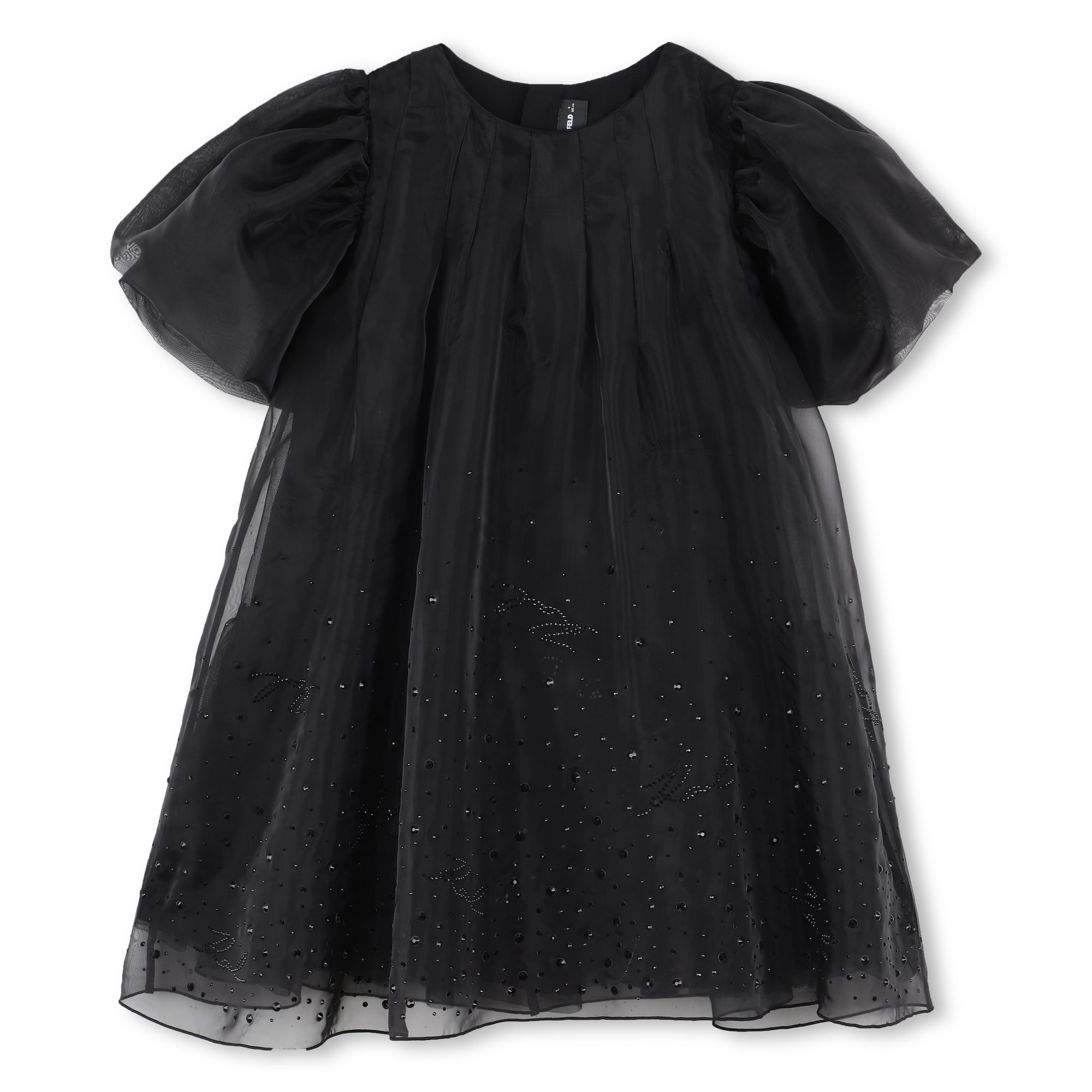 Karl Lagerfeld Kids - Robe À Manches Courtes - Black - Fille - 16 Ans