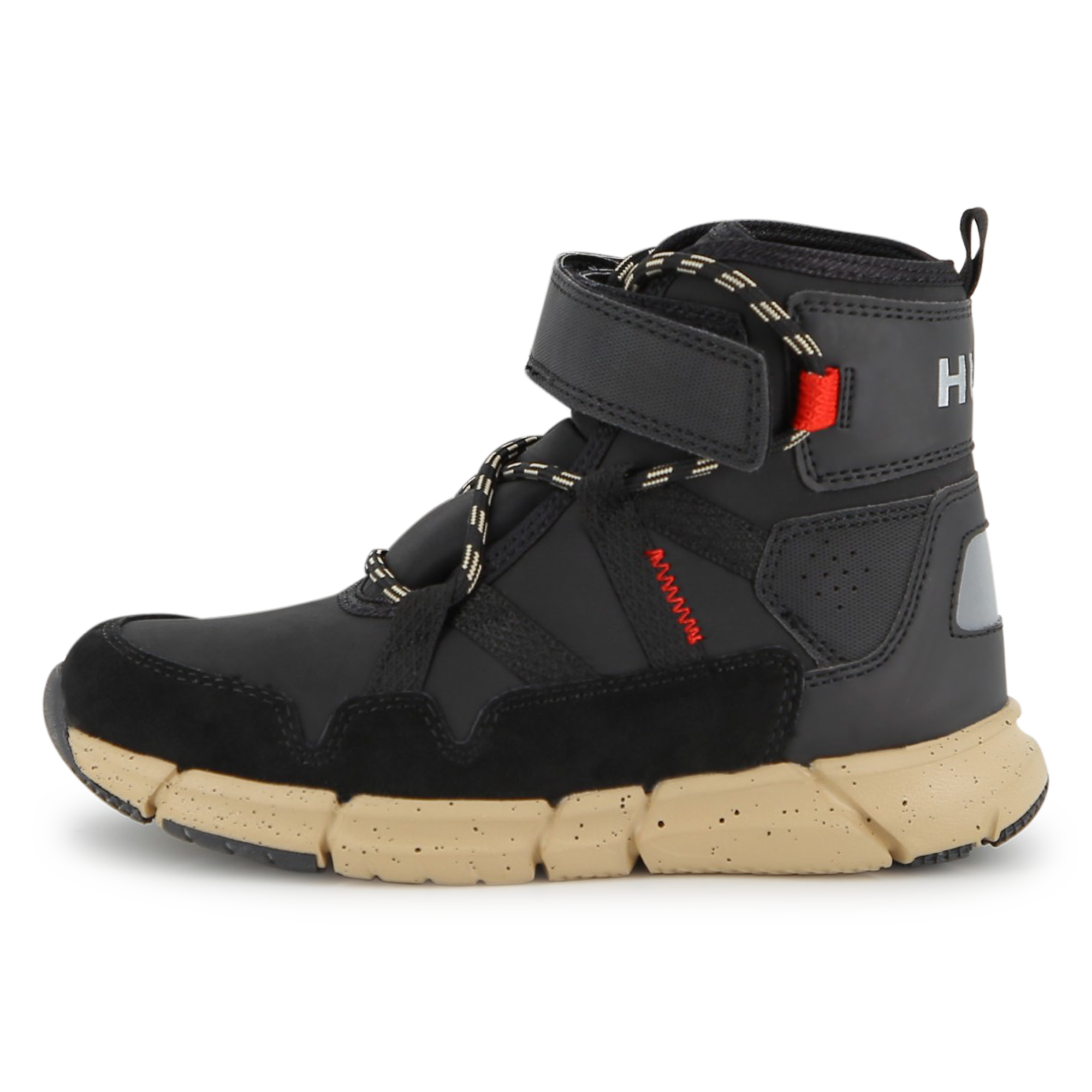 Hugo+-+Bottines+Avec+Lacets+-+Garcon+-+Taille+28+-+Noir+-+Kids+Around