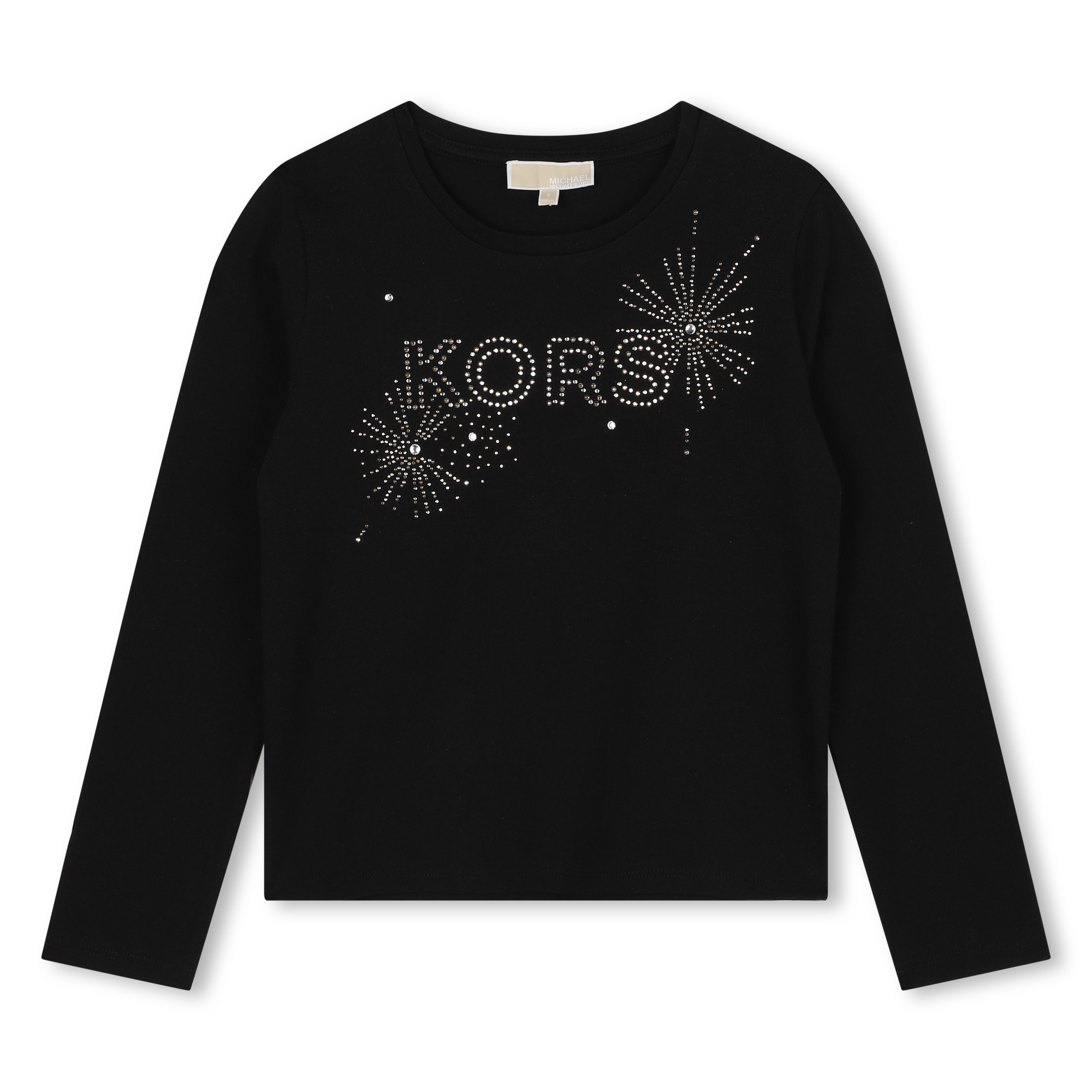 Michael+Kors+-+T-shirt+Manches+Longues+-+Fille+-+Taille+2+ans+-+Noir+-+Kids+Around