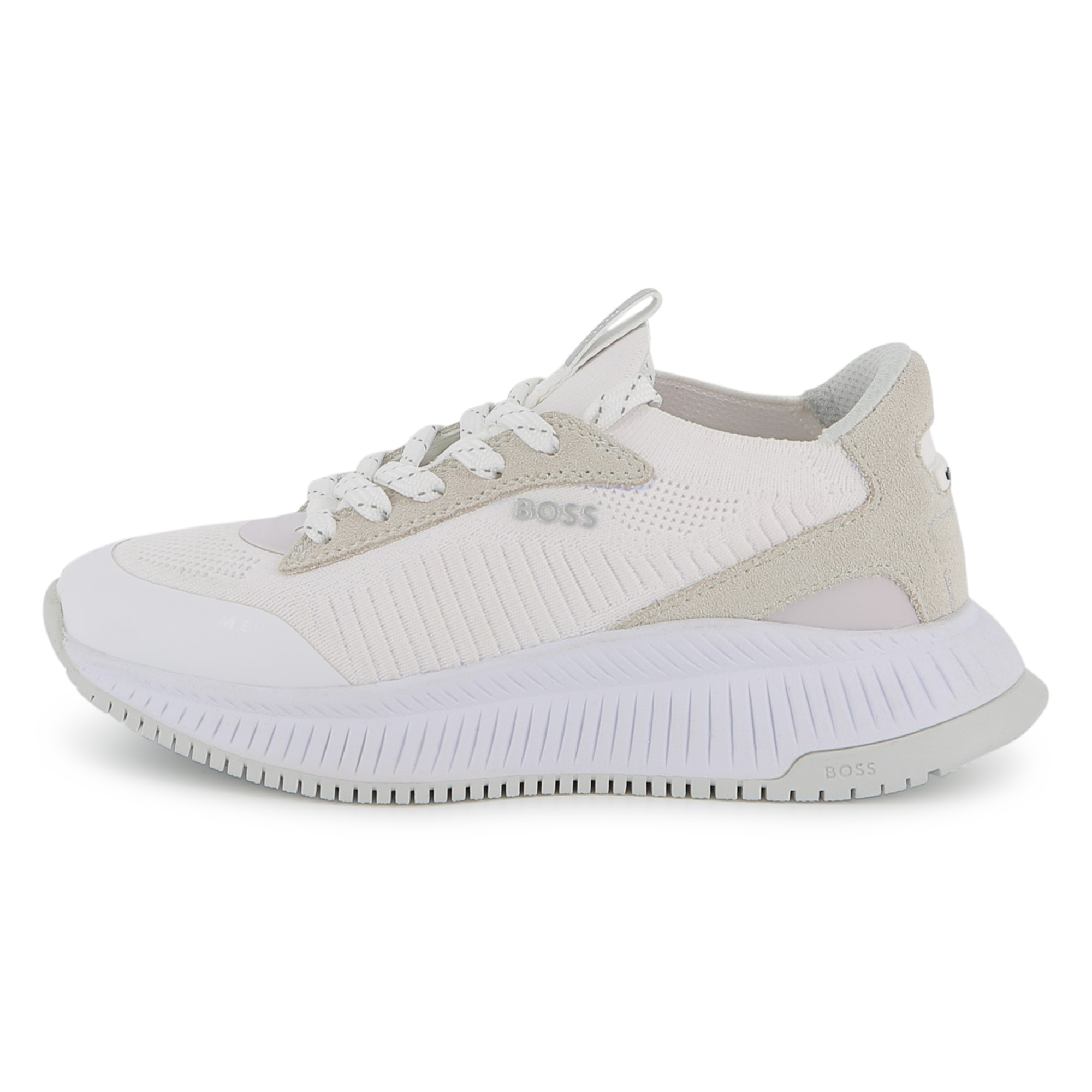 Boss - Basket À Lacets - Blanc - Garçon - Taille 35