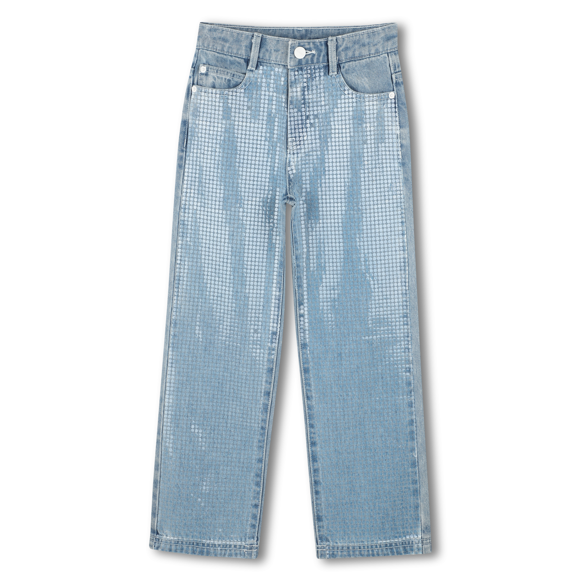 Dkny - Jean Ajustable Orné De Sequins - Bleach - Fille - 14 Ans