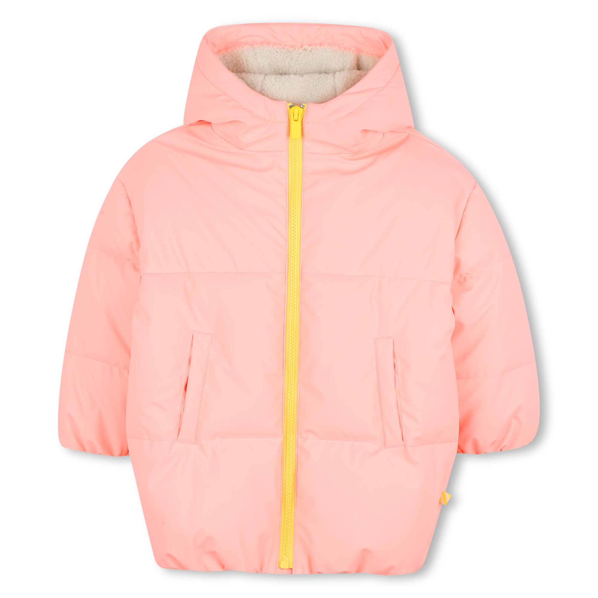 Billieblush - Doudoune à Capuche - Fille - Taille 2 ans - Peche - Kids Around