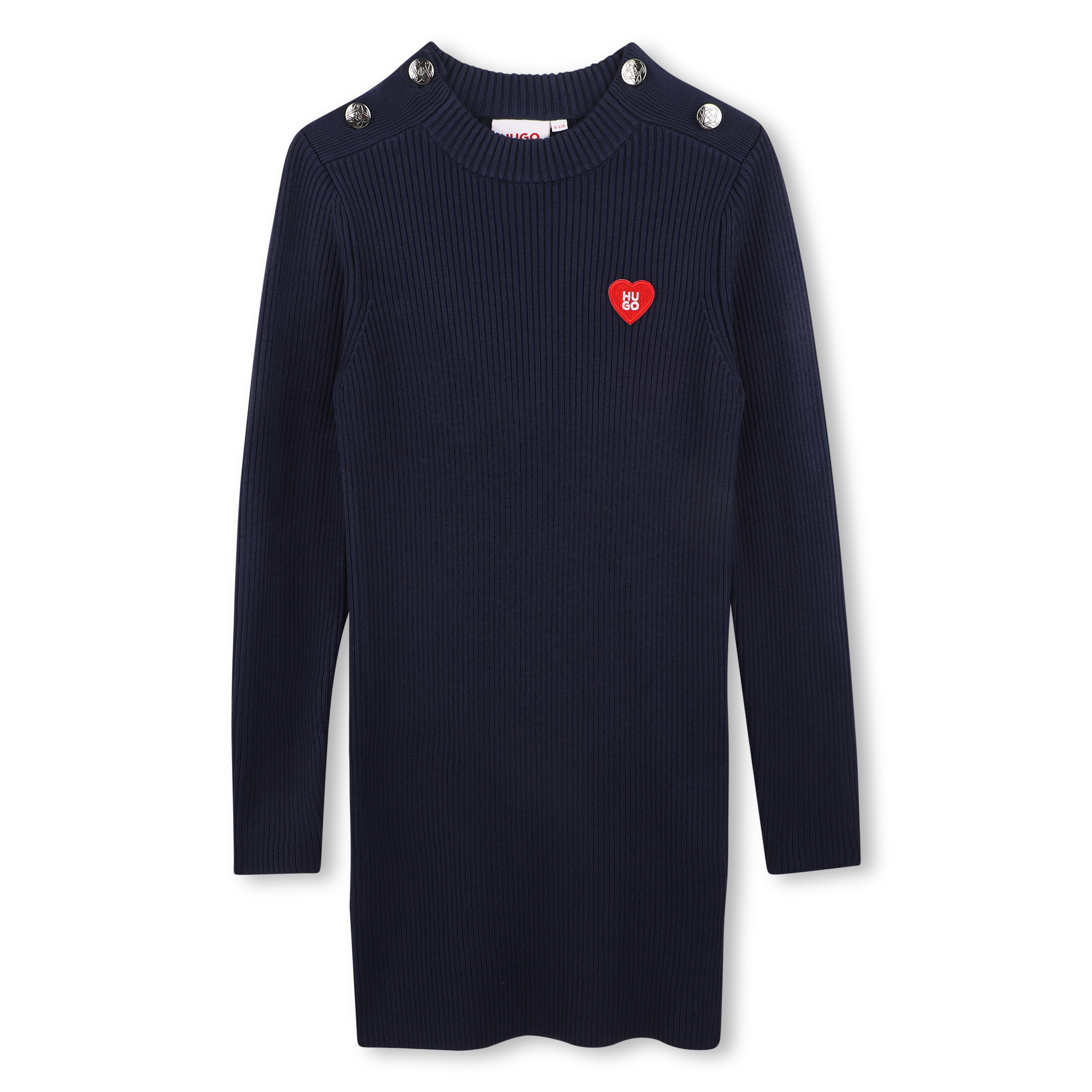 Hugo - Robe En Tricot - Abysse - Fille - 8 Ans Hugo - Robe En Tricot - Abysse - Fille - 8 Ans