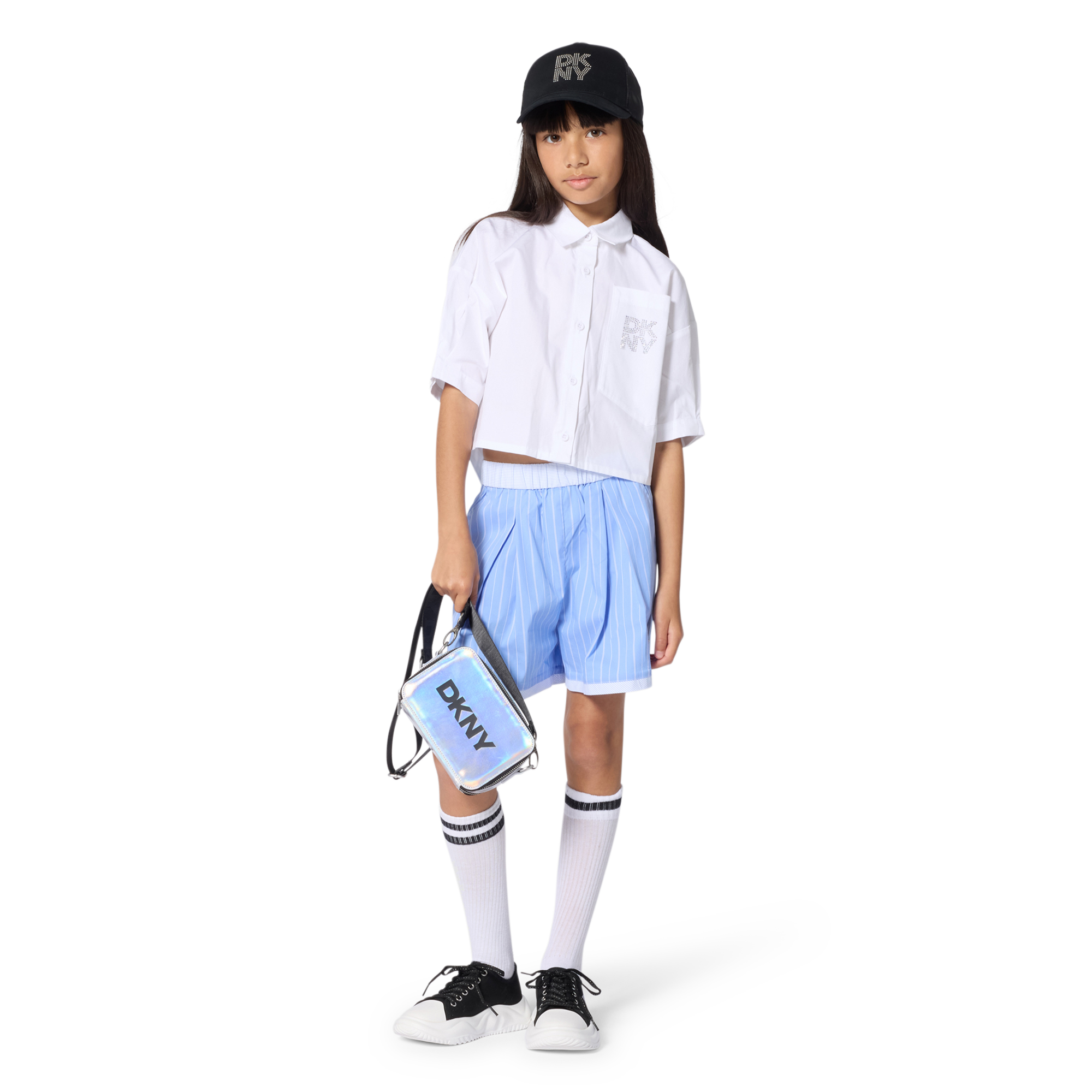 Dkny - Chemise À Manches Courtes - Blanc - Fille - 4 Ans