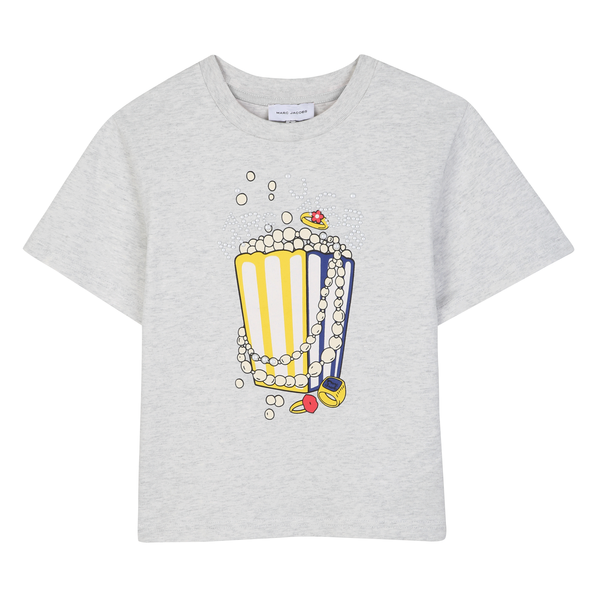 Marc Jacobs - Tee-shirt Manches Courtes - Gris Chine Clair - Fille - 10 Ans Marc Jacobs - Tee-shirt Manches Courtes - Gris Chine Clair - Fille - 10 Ans