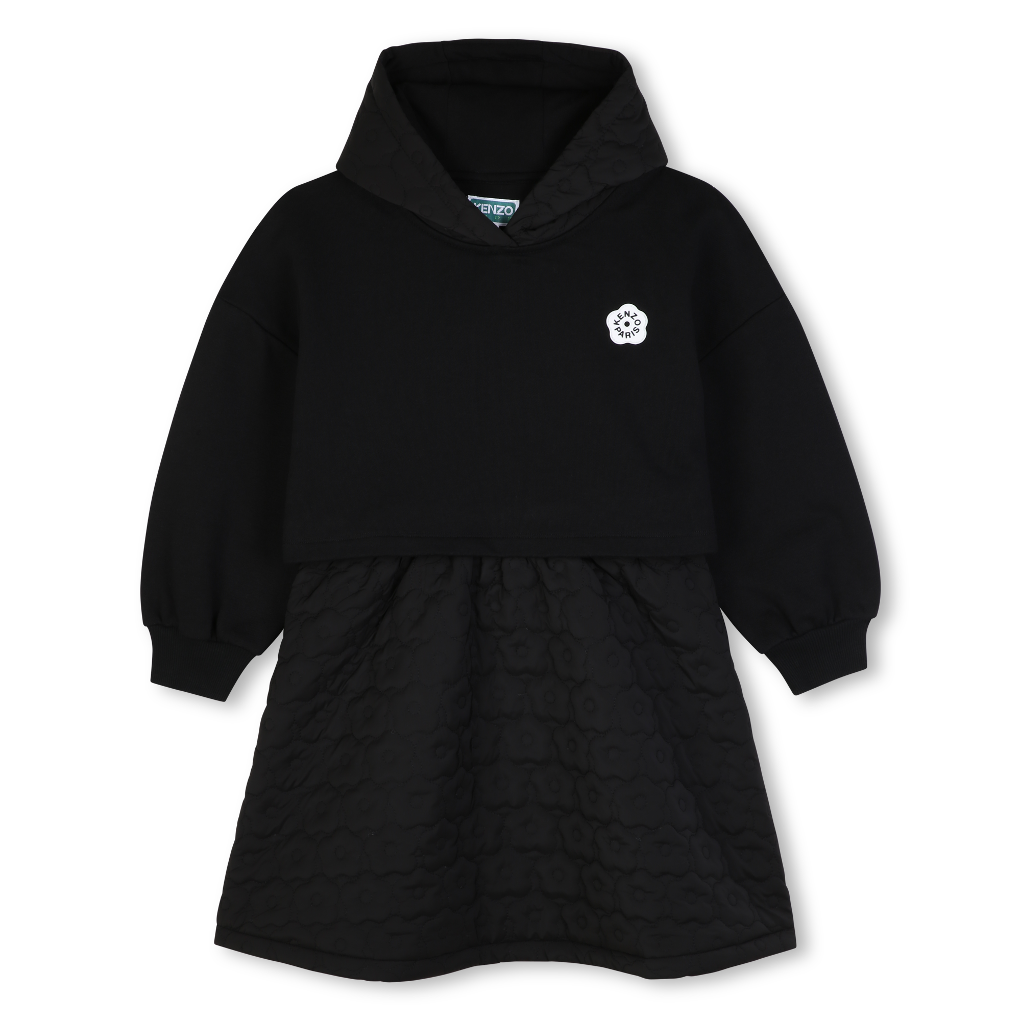 Kenzo Kids - Robe À Capuche - Black - Fille - 4 Ans Kenzo Kids - Robe À Capuche - Black - Fille - 4 Ans