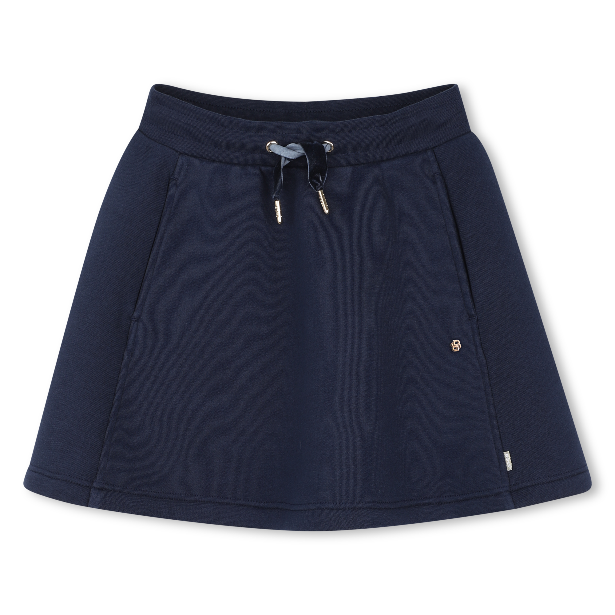 Boss - Jupe Patineuse En Molleton - Bleu Cargo - Fille - 4 Ans