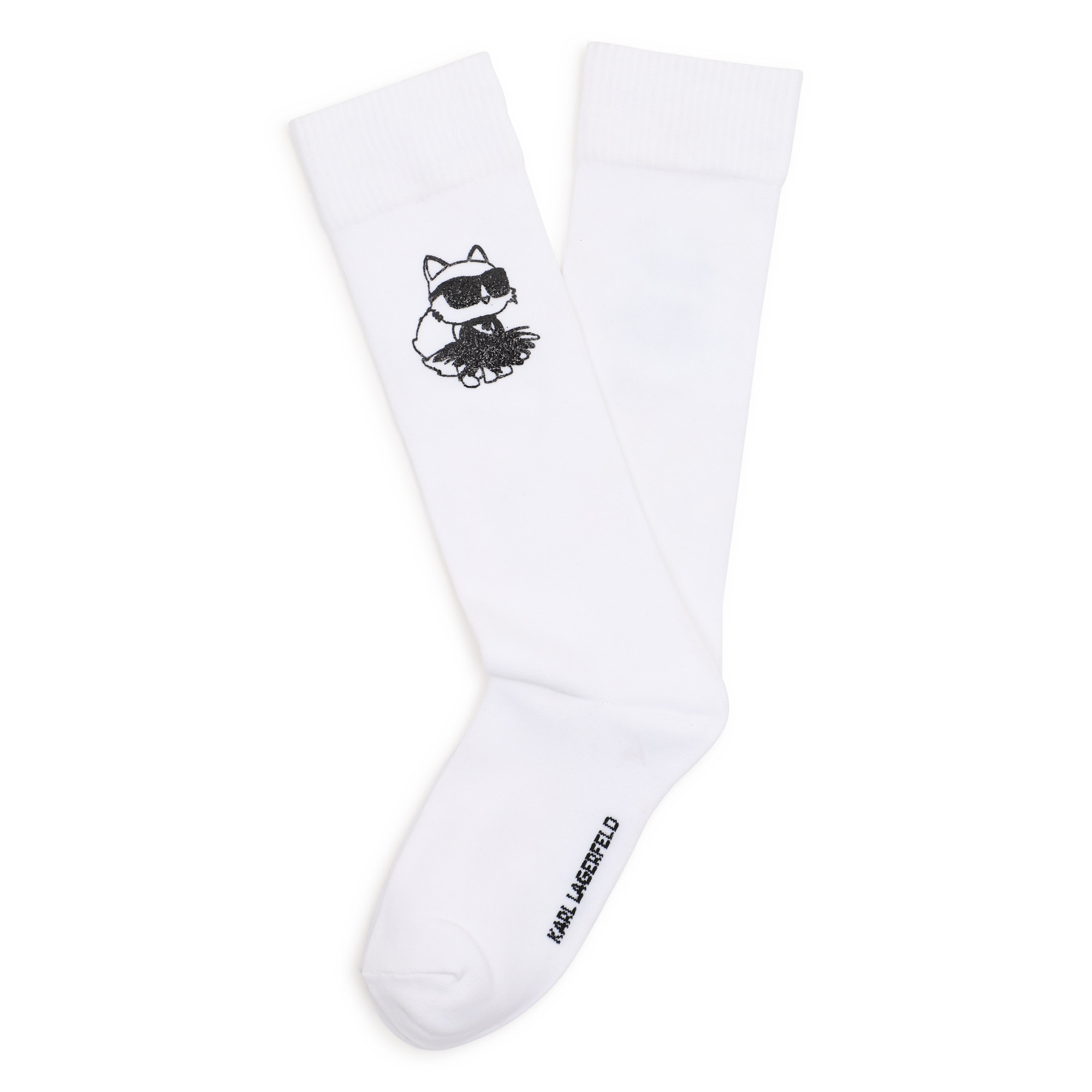 Karl Lagerfeld Kids - Chaussettes Mi-haute - Blanc - Fille - Taille 23