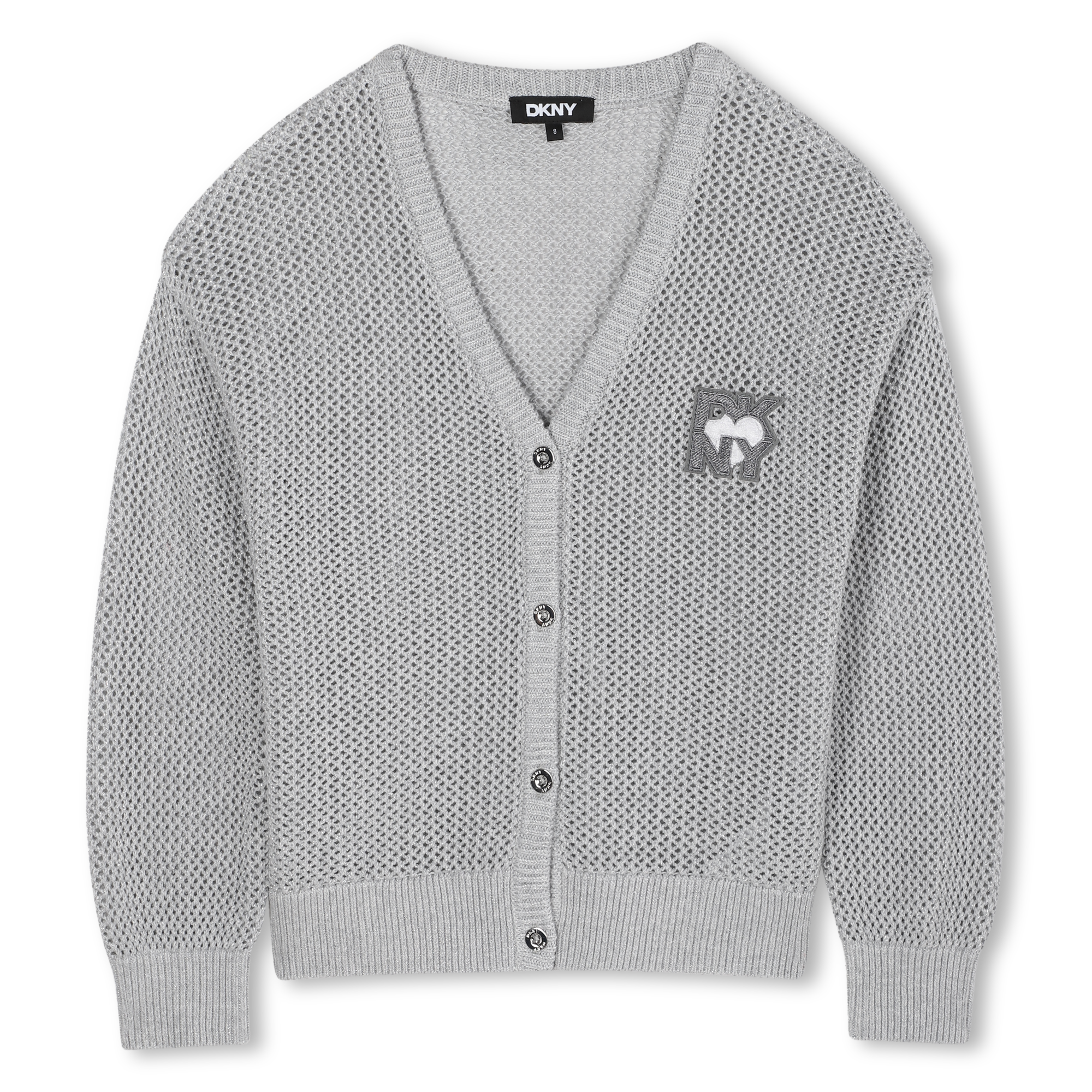 Dkny - Cardigan En Tricot - Silver - Fille - 10 Ans